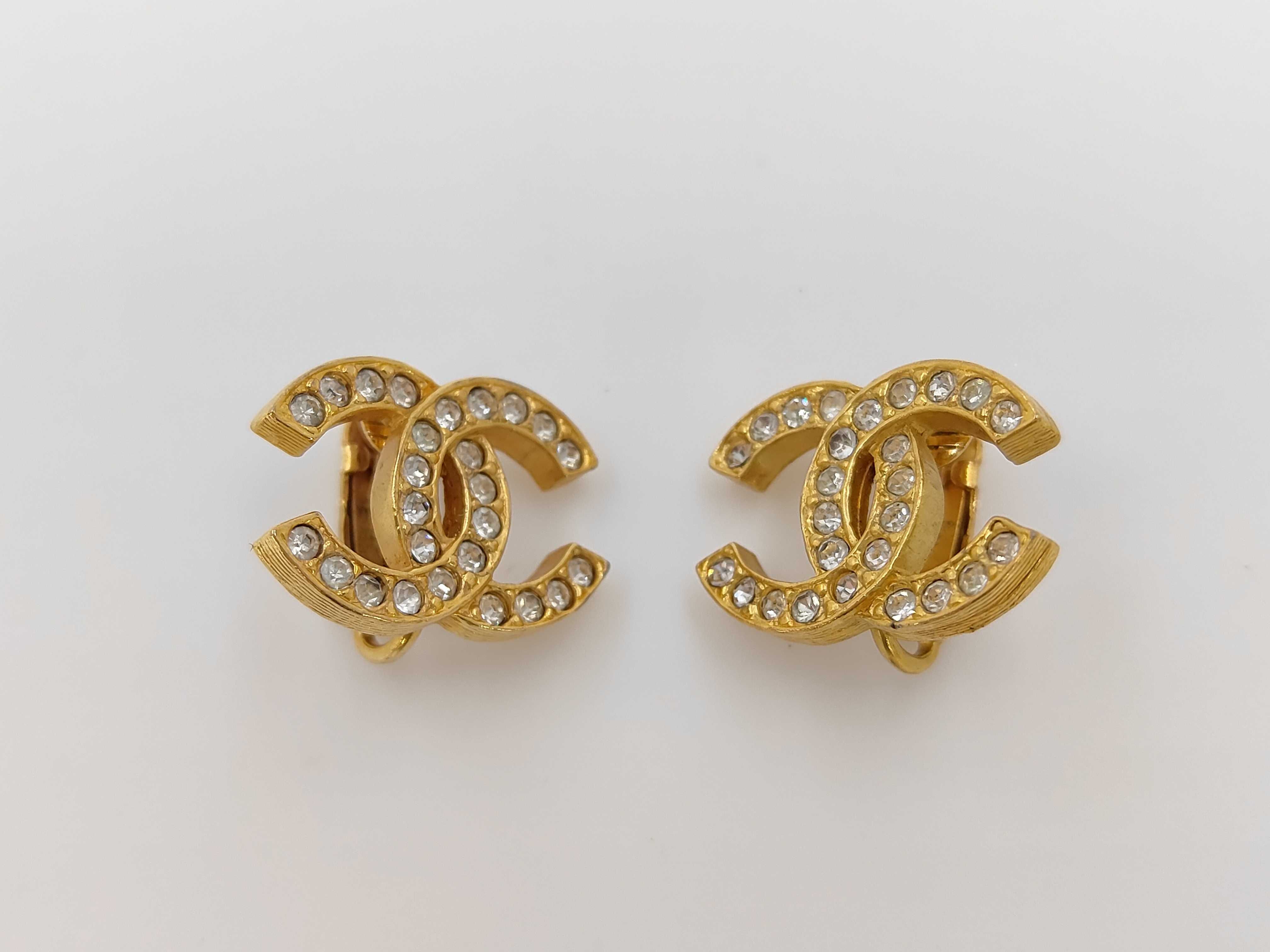 Coco Rhinestone Gold Earrings
