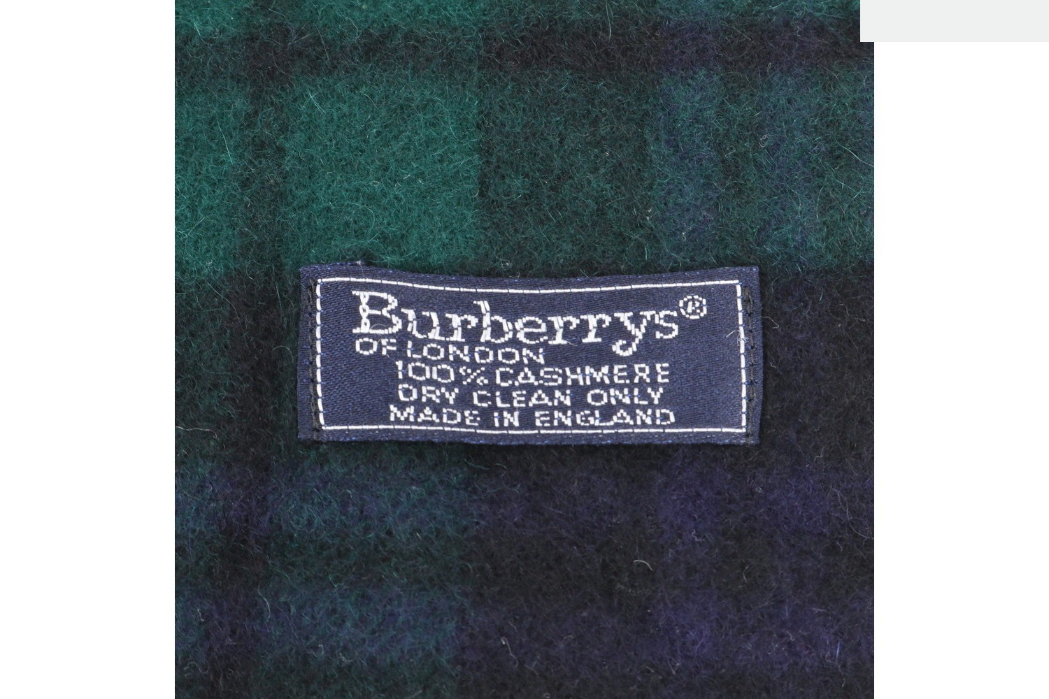 100% Cashmere Check Pattern Scarf — view 6