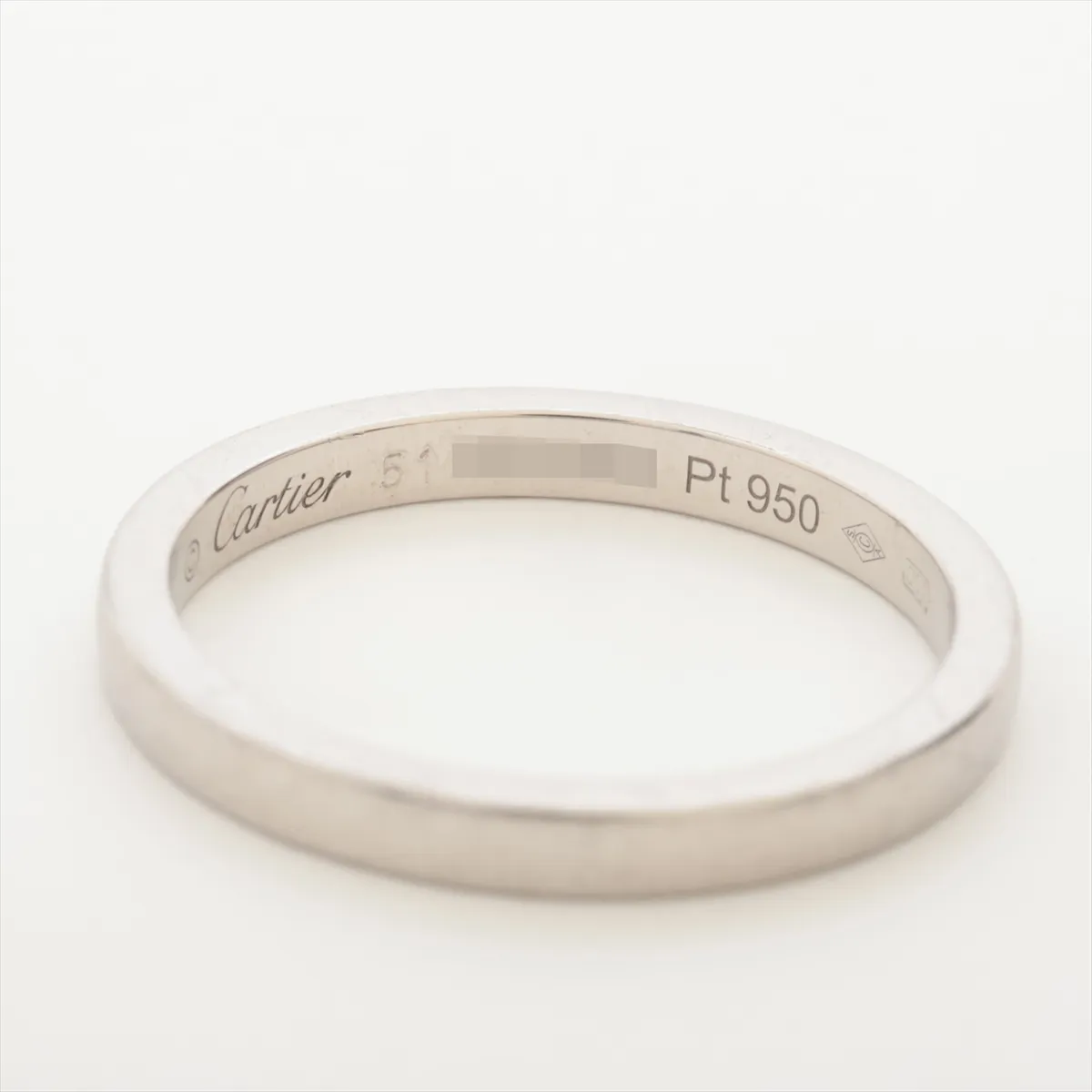 Ballerina Wedding Ring, Pt950, 3.6g, Size 51, RTC593, Resizing, Scratches. — view 3