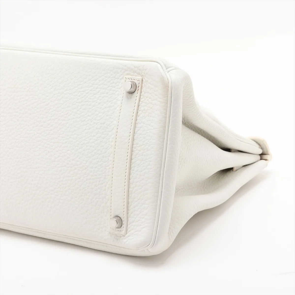 [Individually packaged] Hermes Birkin 35 Letournée Taurillon Clemence White Silver Hardware N:2010 — view 3
