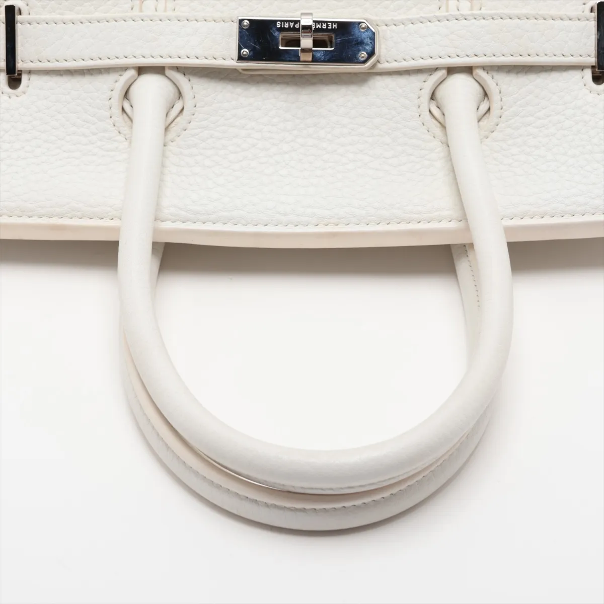 [Individually packaged] Hermes Birkin 35 Letournée Taurillon Clemence White Silver Hardware N:2010 — view 5