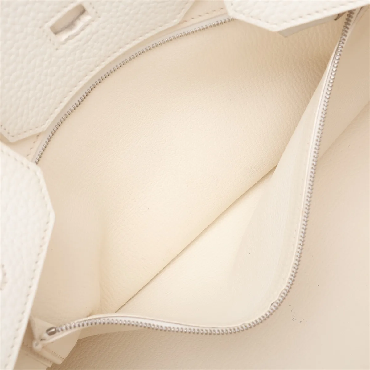 [Individually packaged] Hermes Birkin 35 Letournée Taurillon Clemence White Silver Hardware N:2010 — view 8