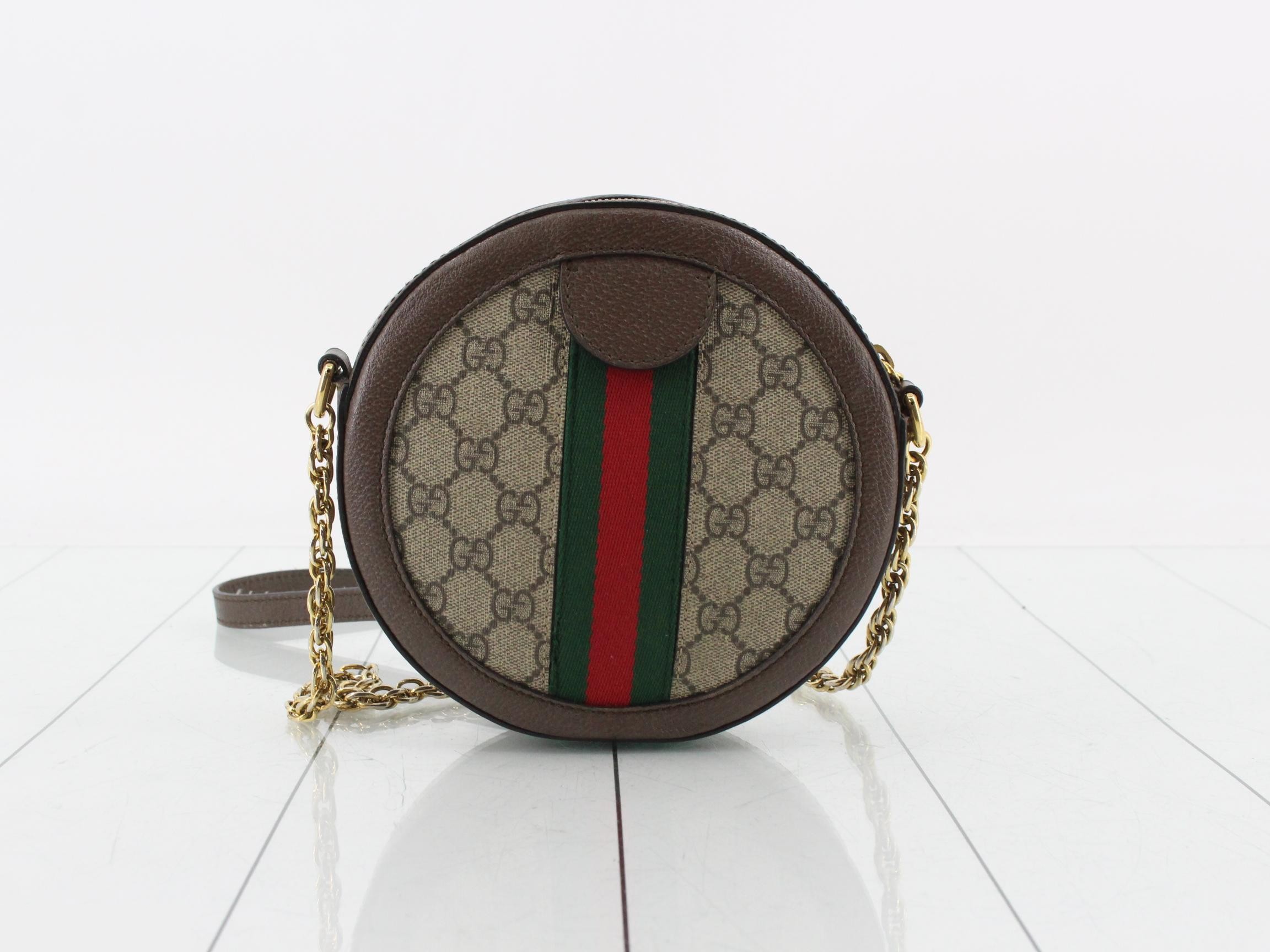 GG Supreme Ophidia Round Chain Shoulder Bag — view 2