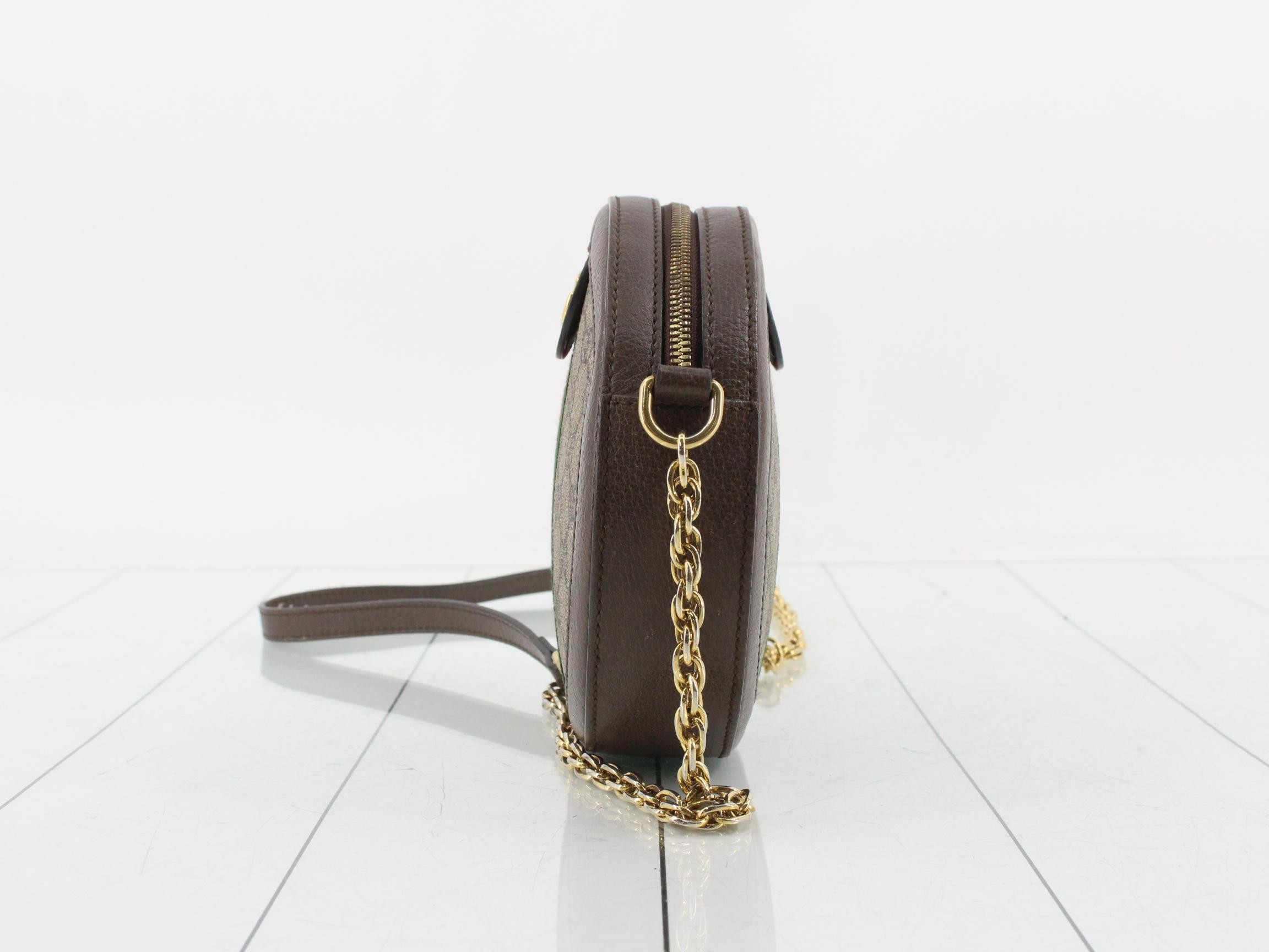 GG Supreme Ophidia Round Chain Shoulder Bag — view 3