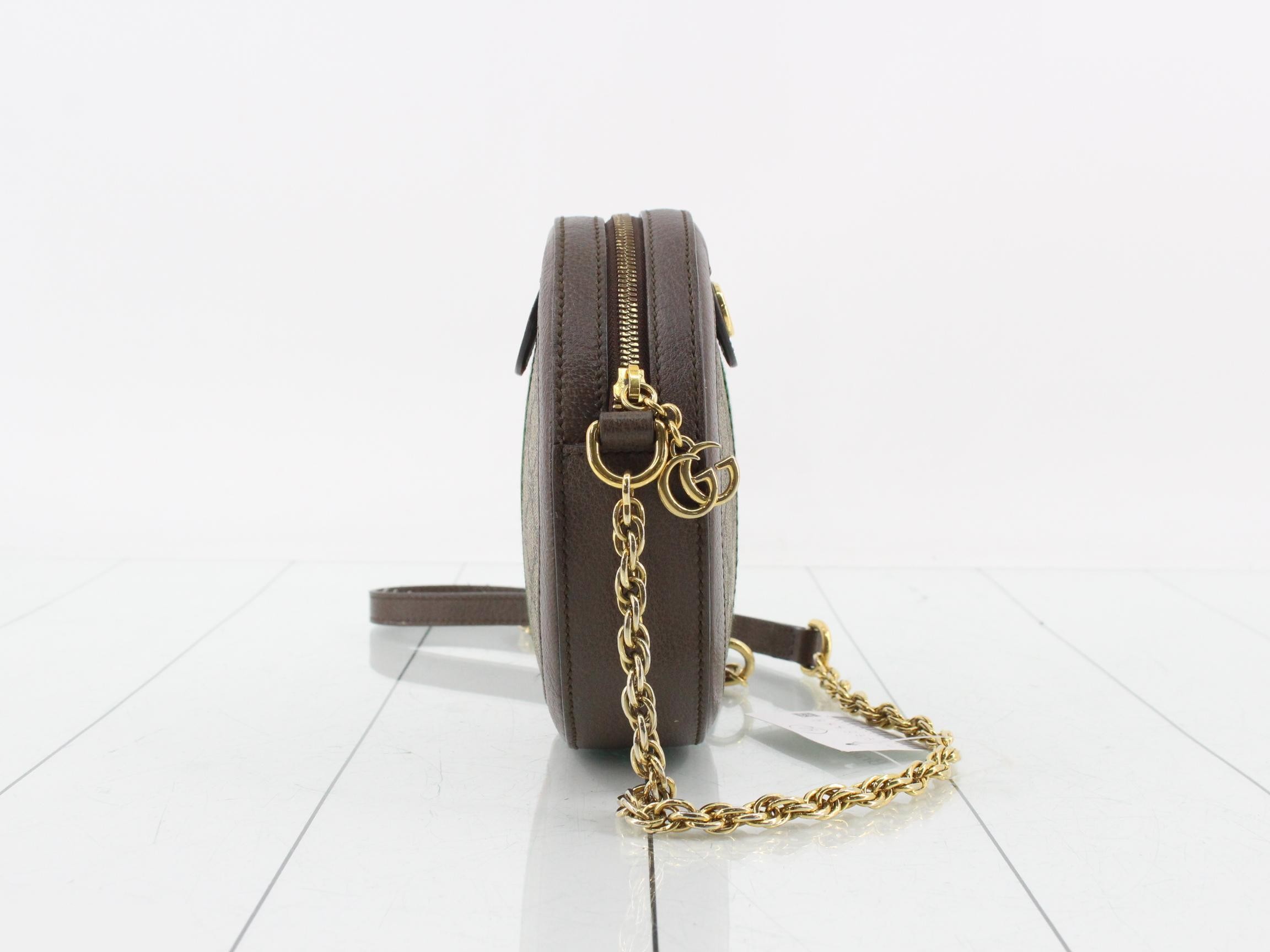 GG Supreme Ophidia Round Chain Shoulder Bag — view 4