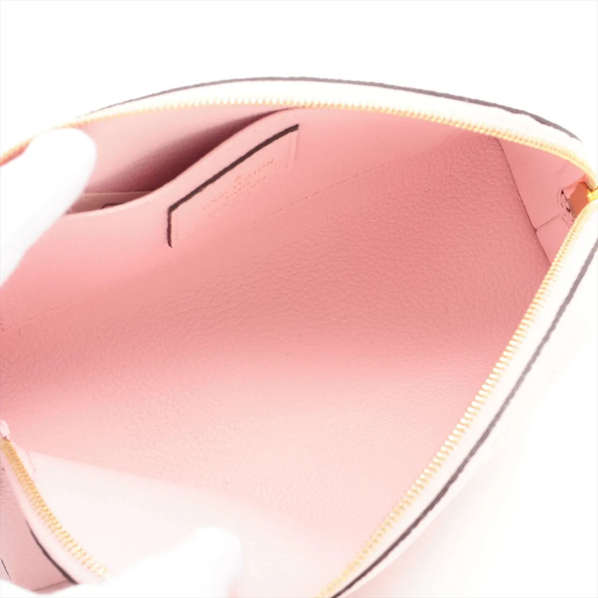 Monogram Empreinte Cosmetic Pochette M80502 Pink Pouch (RFID detected) — view 3