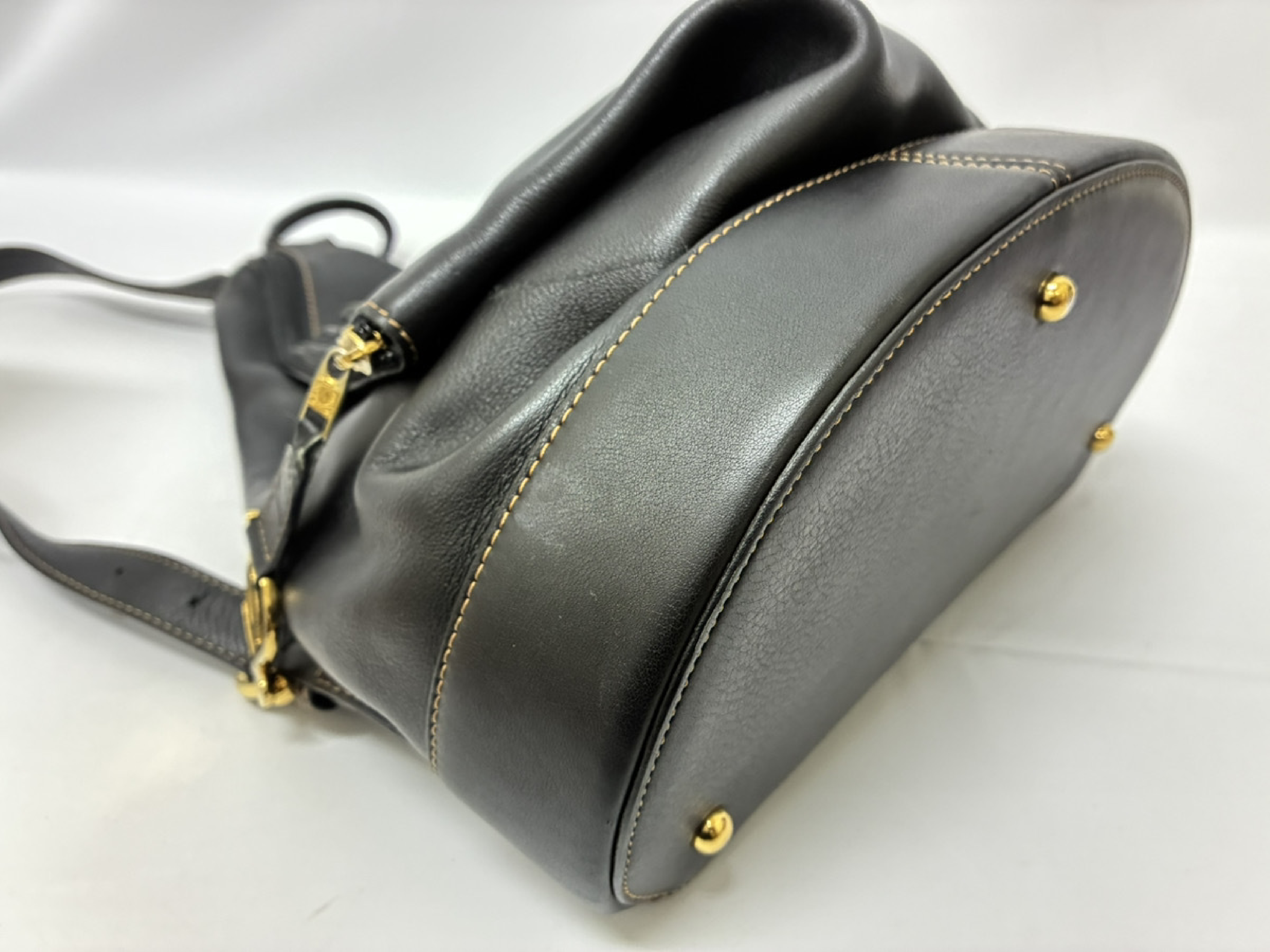 Anton Backpack, Leather/Black — view 3