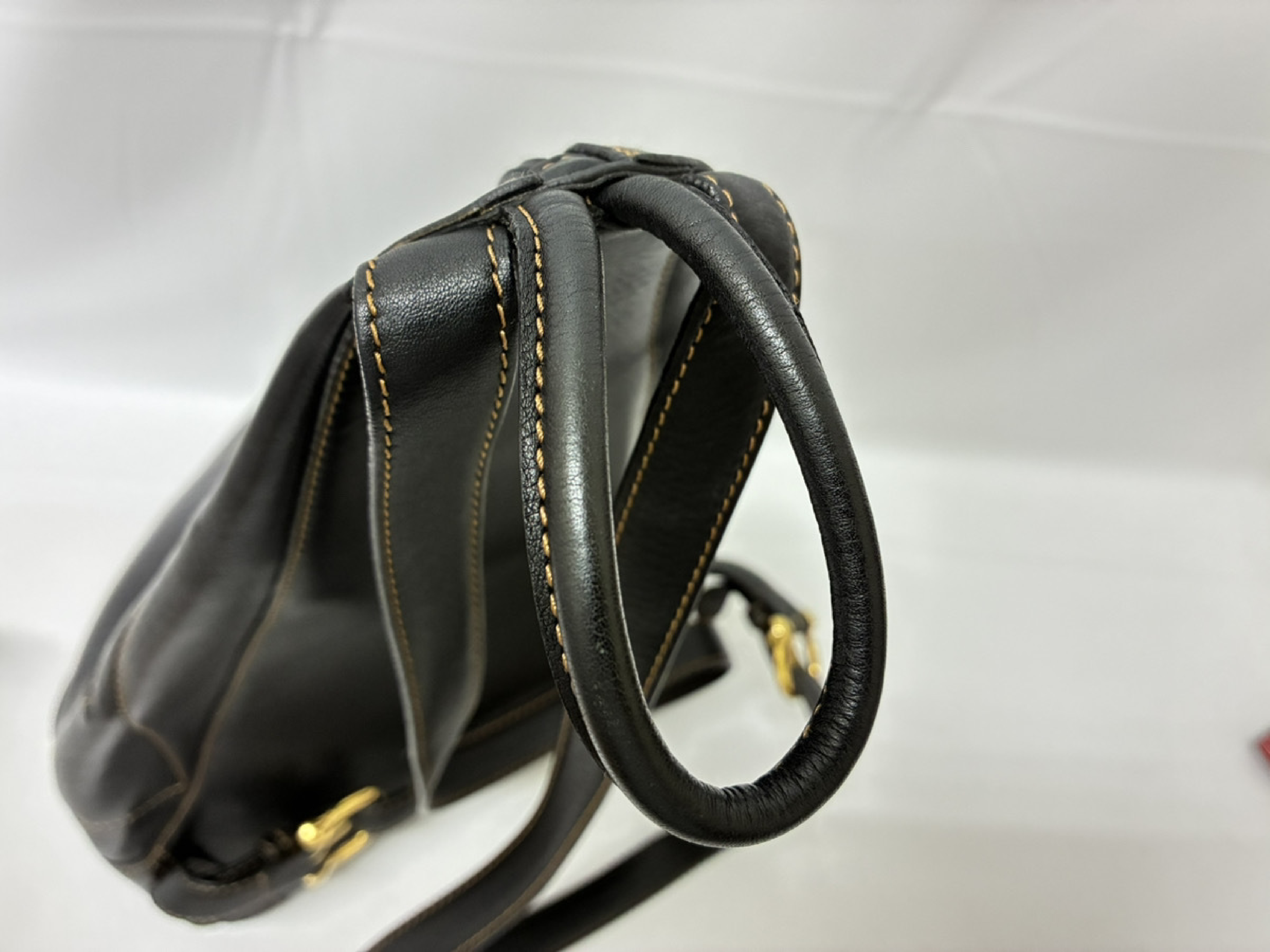 Anton Backpack, Leather/Black — view 5