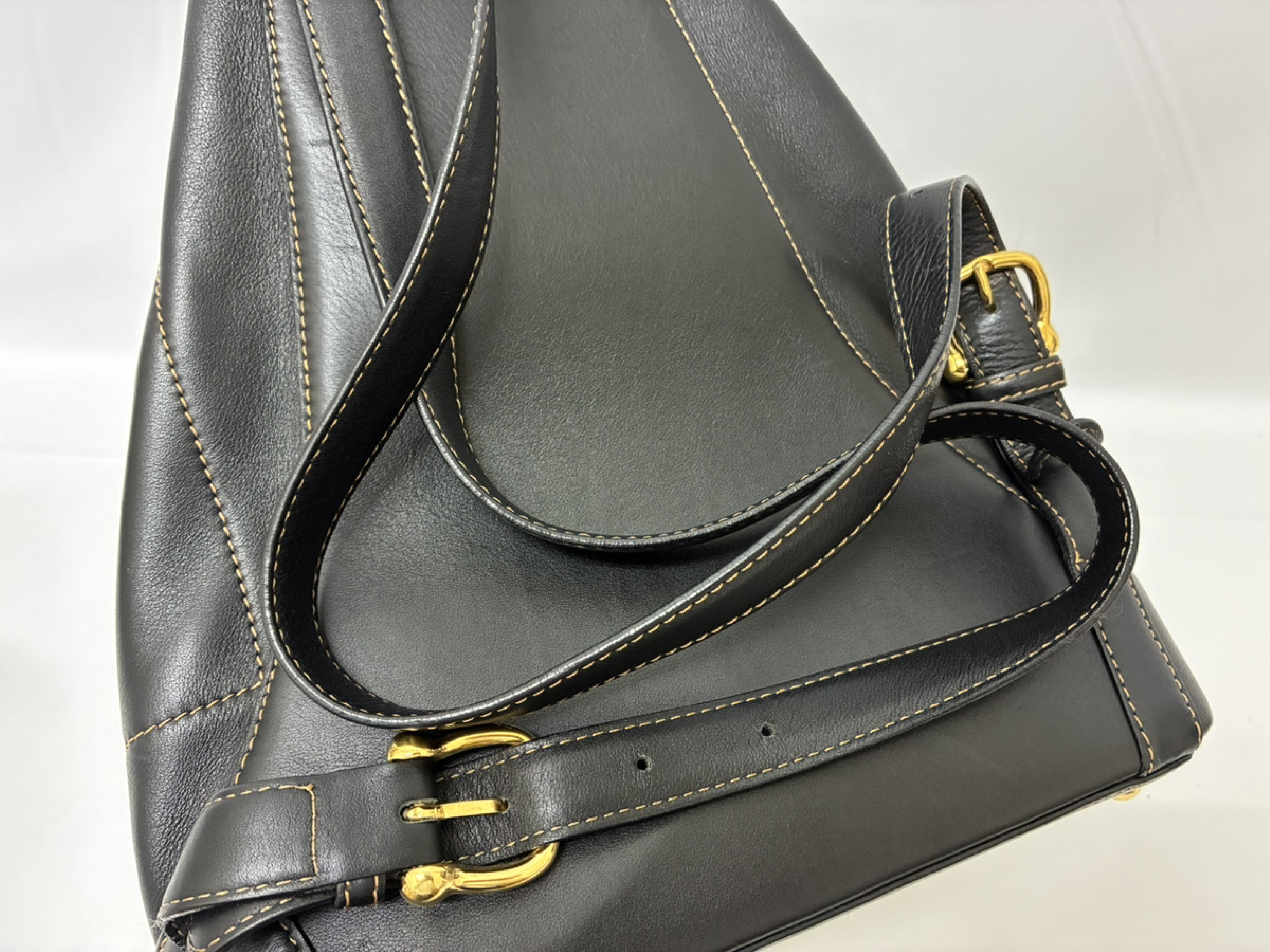 Anton Backpack, Leather/Black — view 6