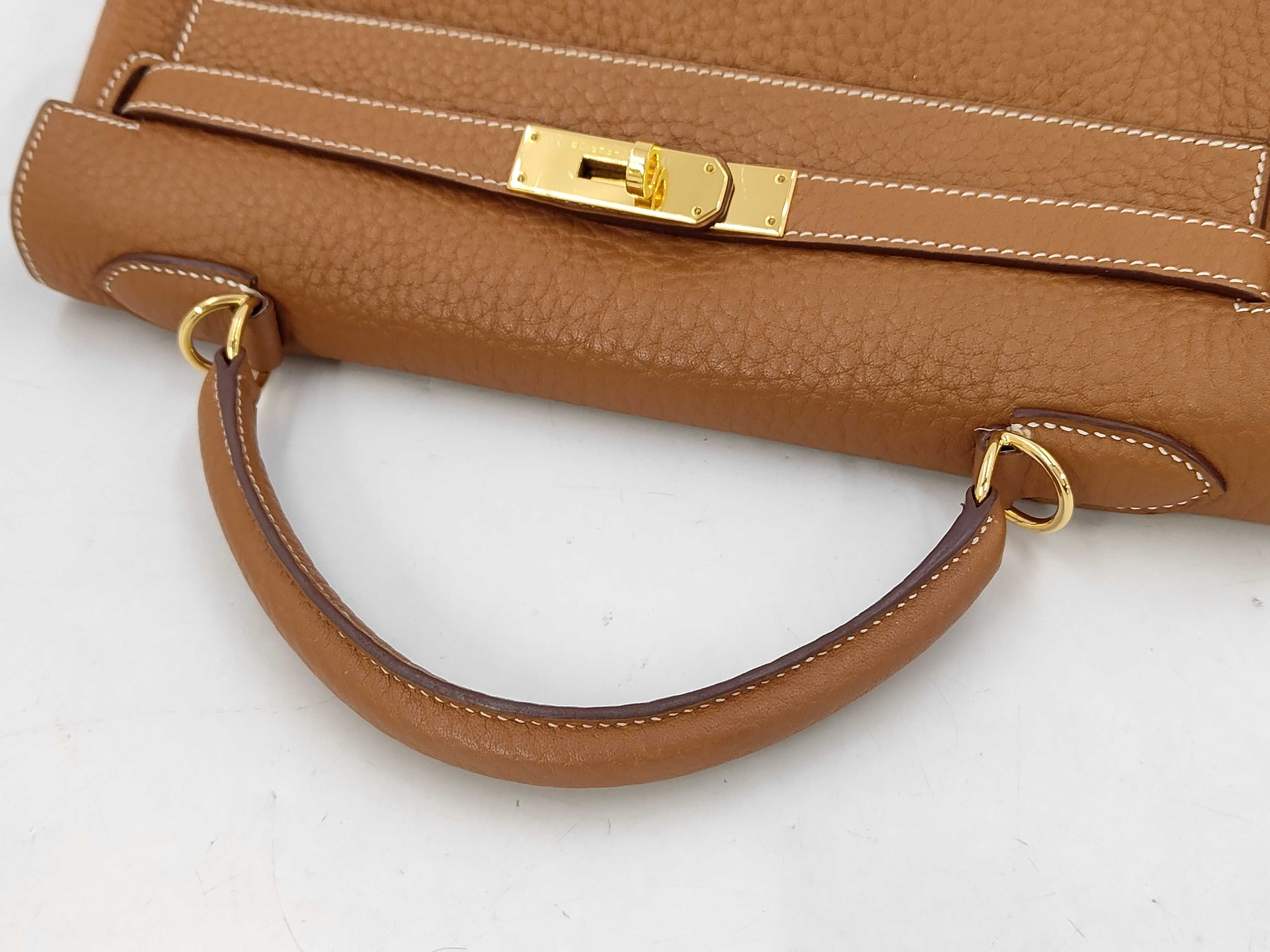 Kelly 32 Brown Handbag ( L stamp) — view 3