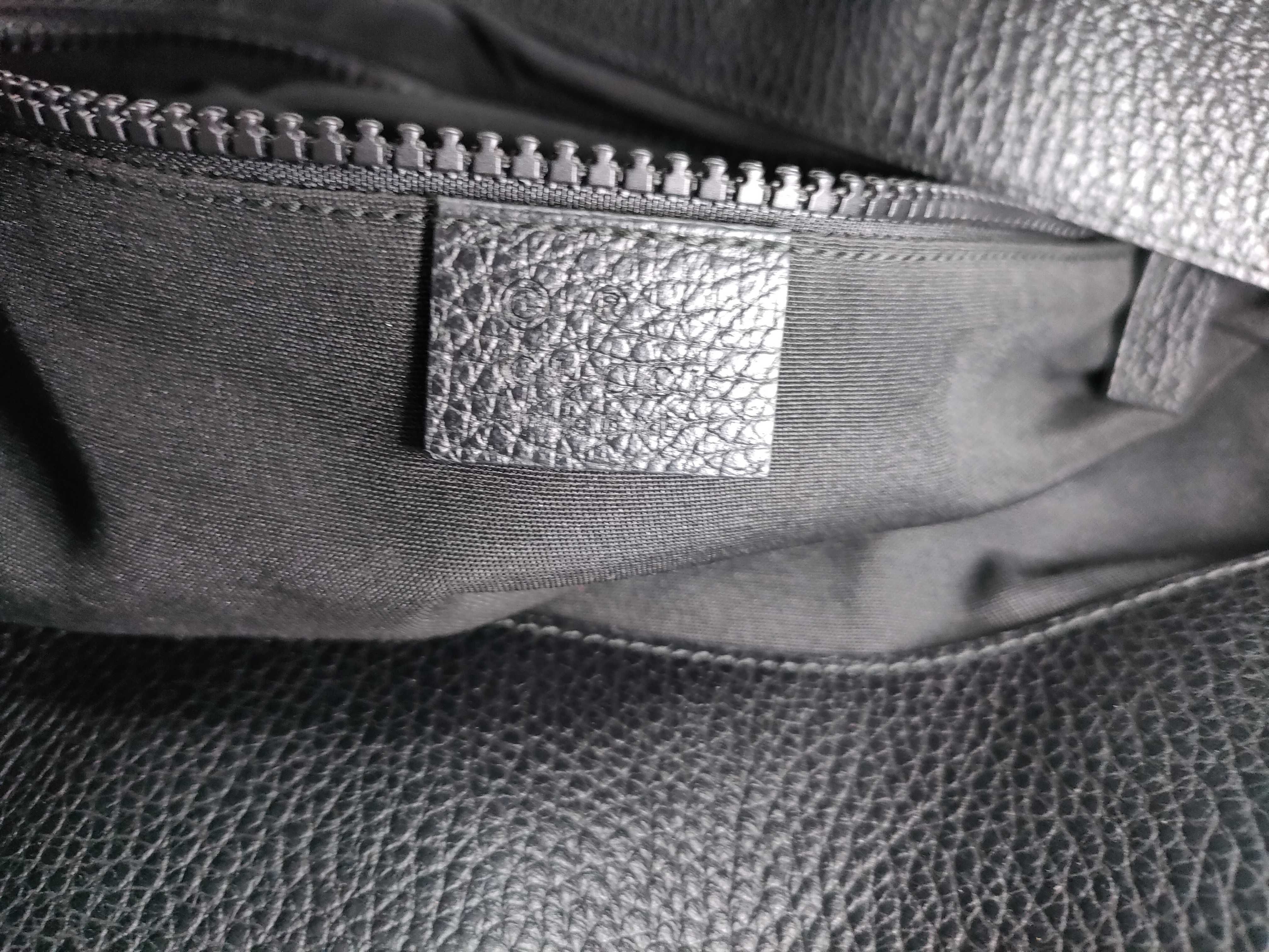 tote bag, Sherry line, leather, GG pattern, black. — view 12