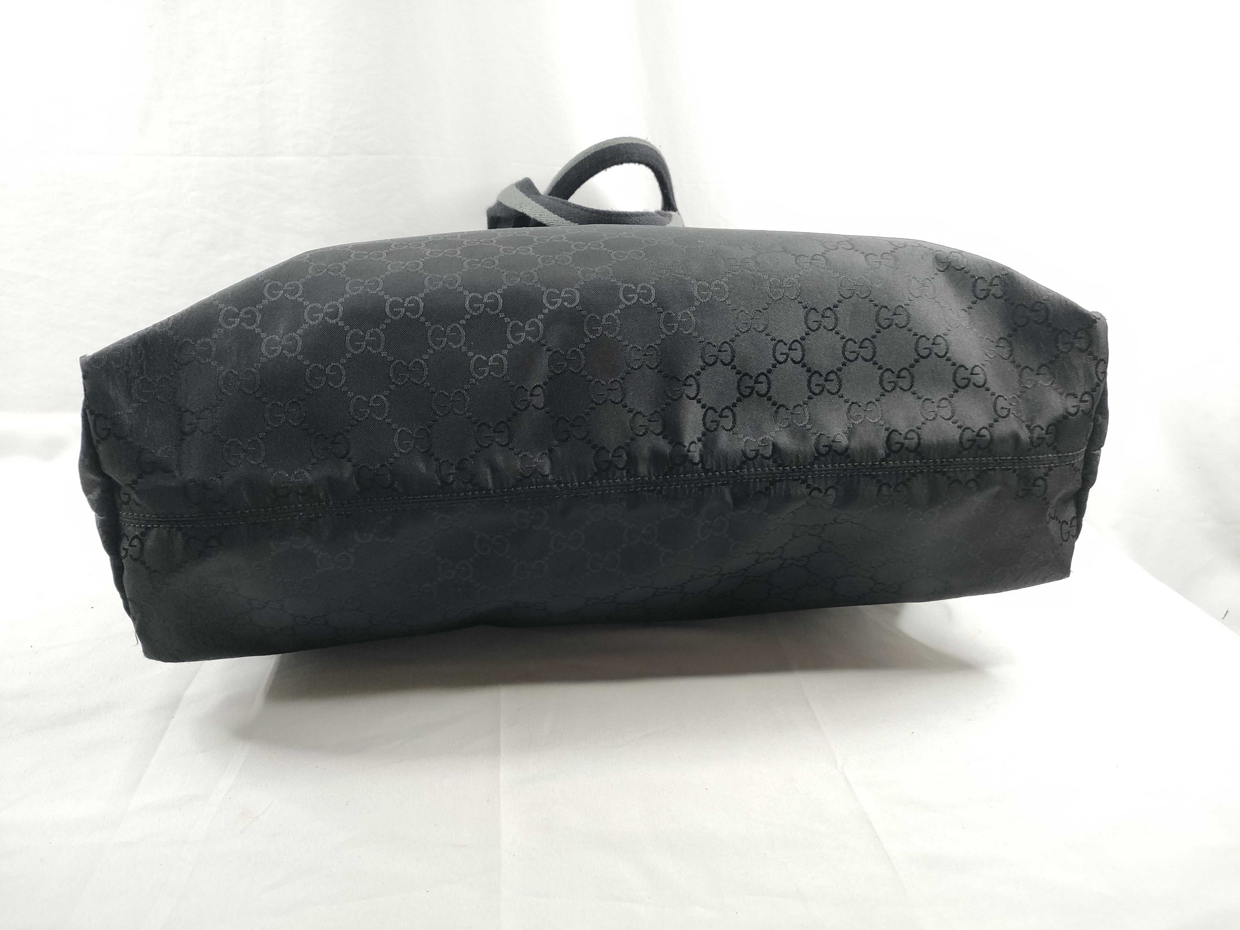tote bag, Sherry line, leather, GG pattern, black. — view 4