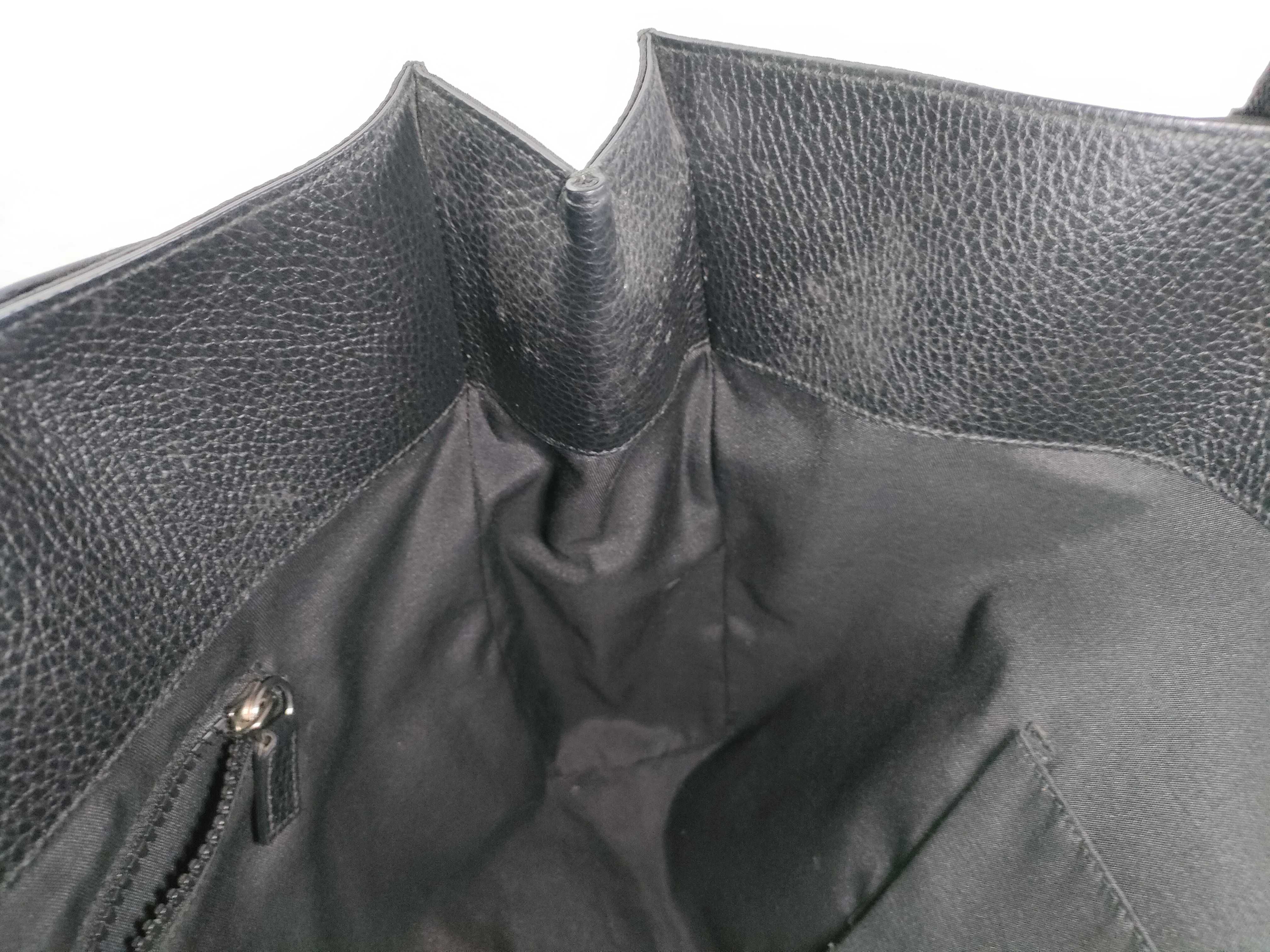 tote bag, Sherry line, leather, GG pattern, black. — view 10
