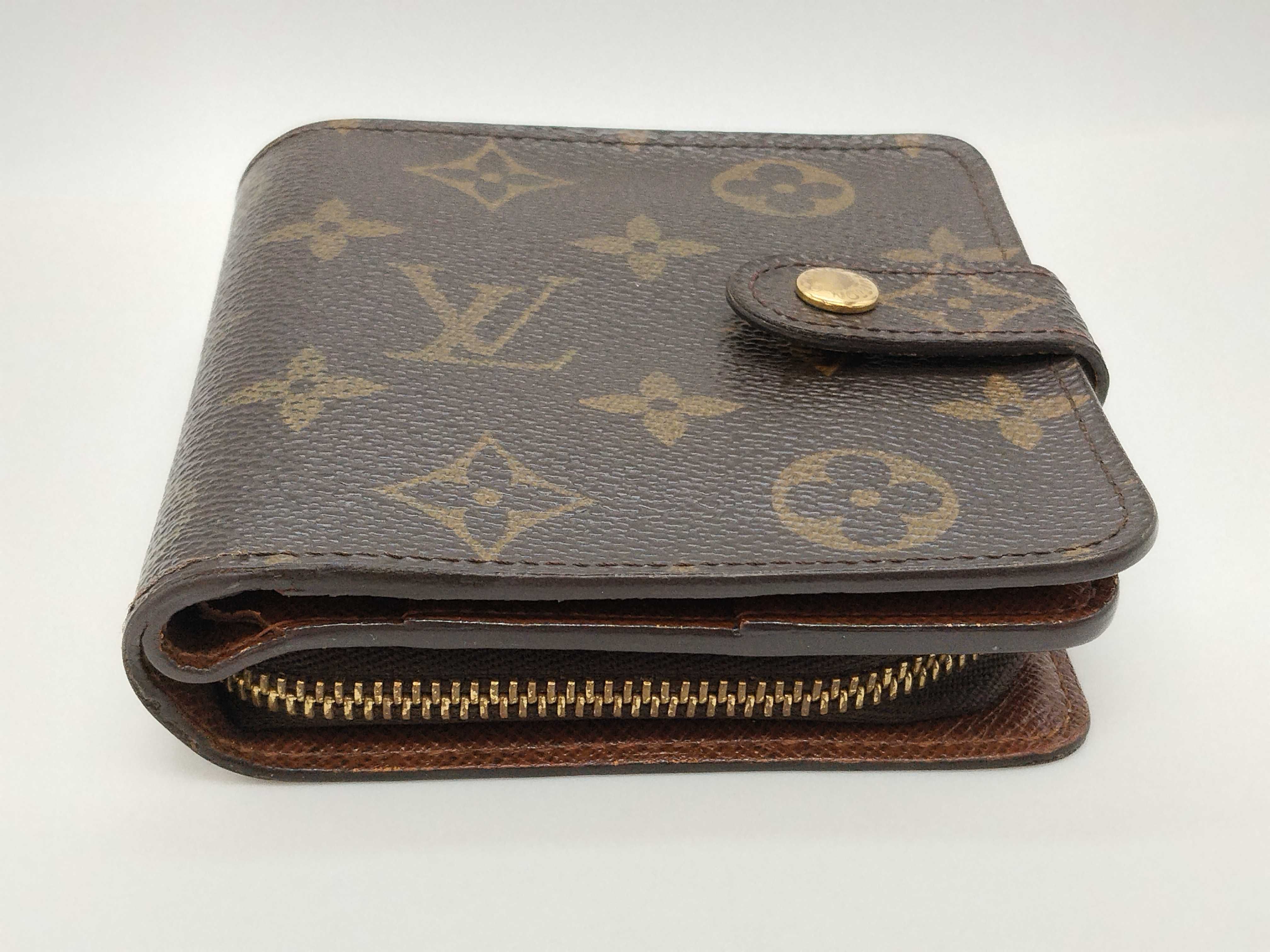 Monogram Louis Vuitton Compact Zip Wallet — view 3