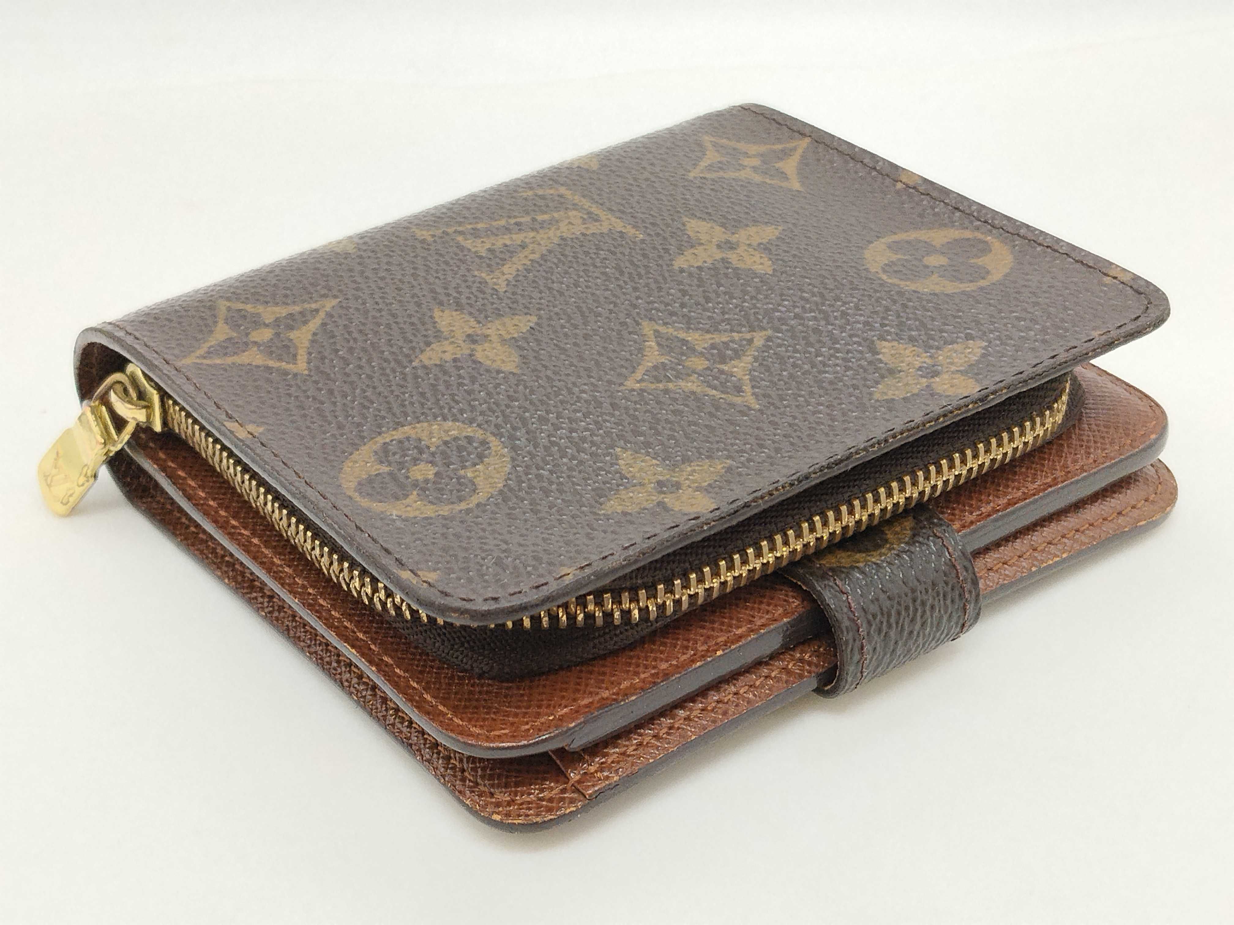 Monogram Louis Vuitton Compact Zip Wallet — view 7