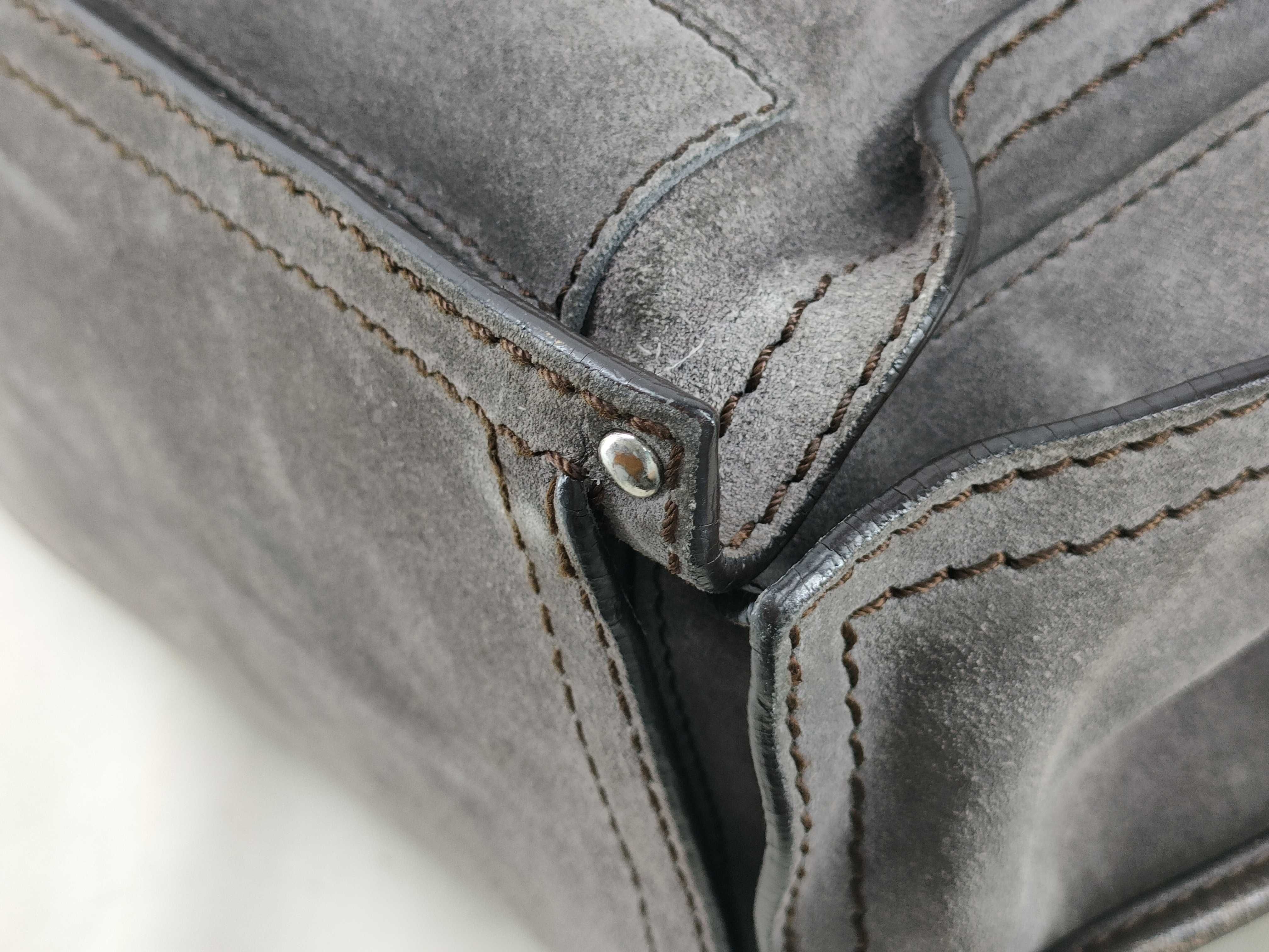 Suede Shopper Tote Bag — view 4