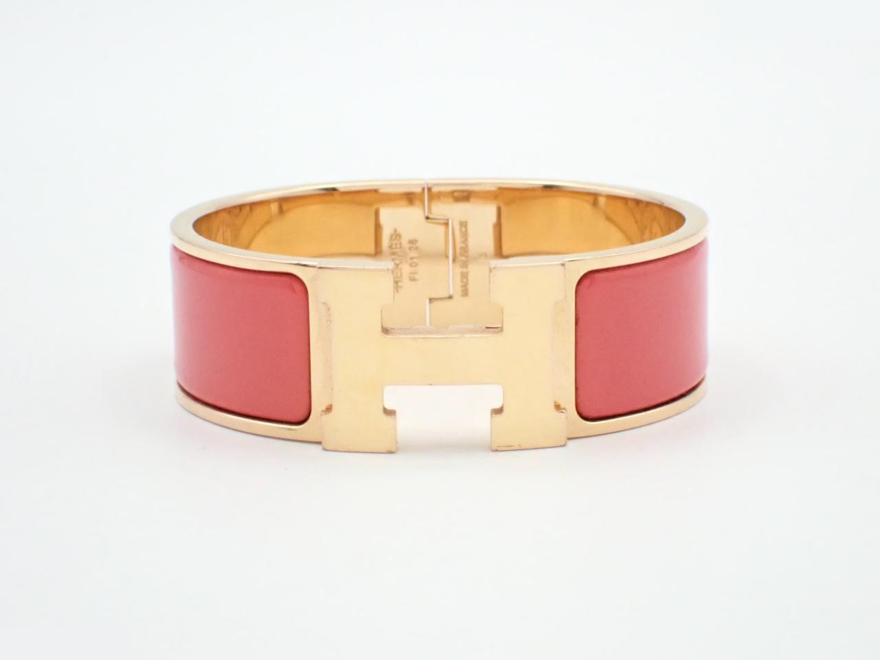 Bracelet, "Click H", Orange, Wrist circumference approx. 16cm