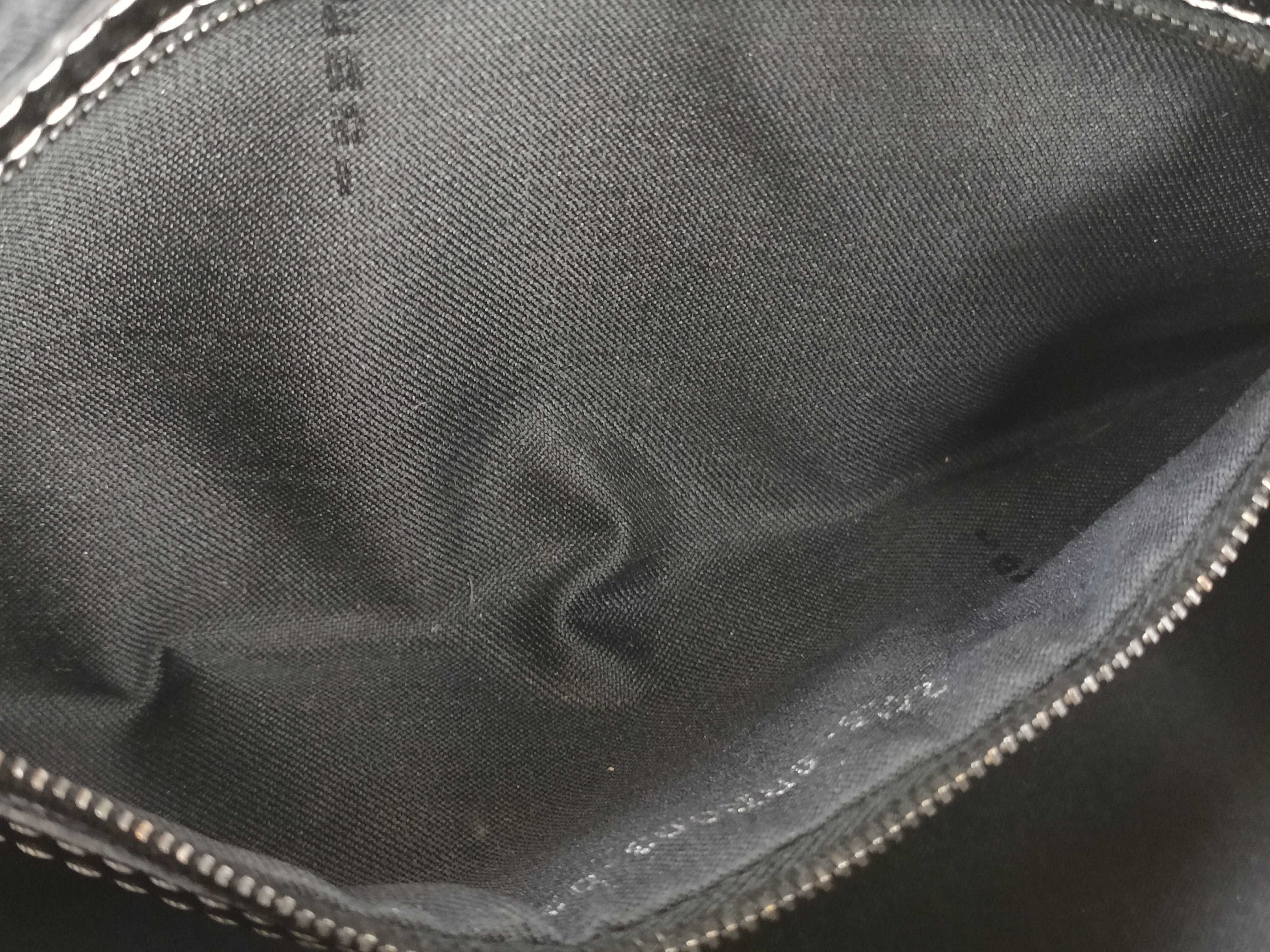 Zucca pattern Fendi Zucchino Mamma Bucket Canvas x Leather Shoulder Bag Black 8BR003 Shoulder Bag — view 11