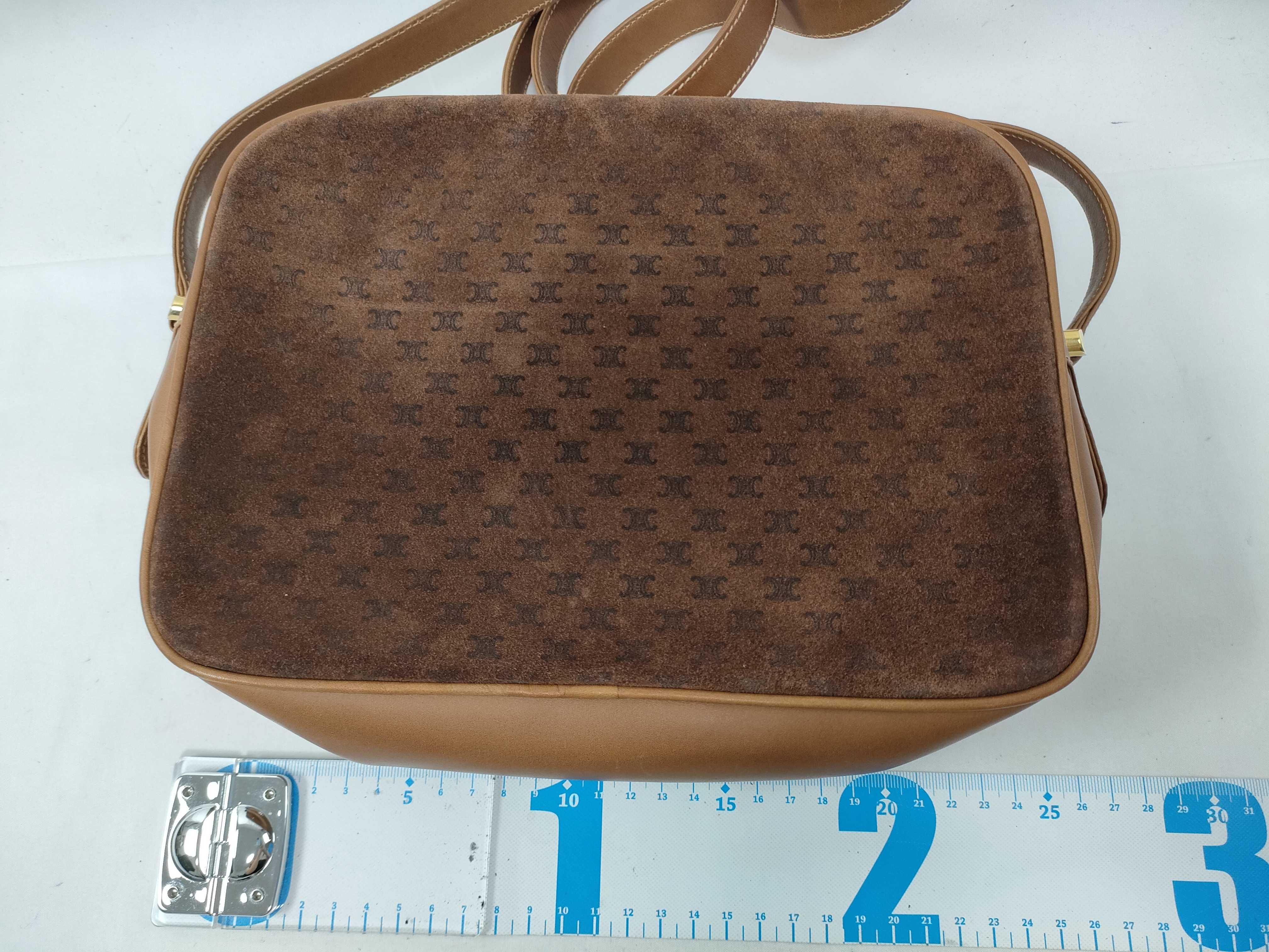 Brown Suede Vintage Shoulder Bag — view 2