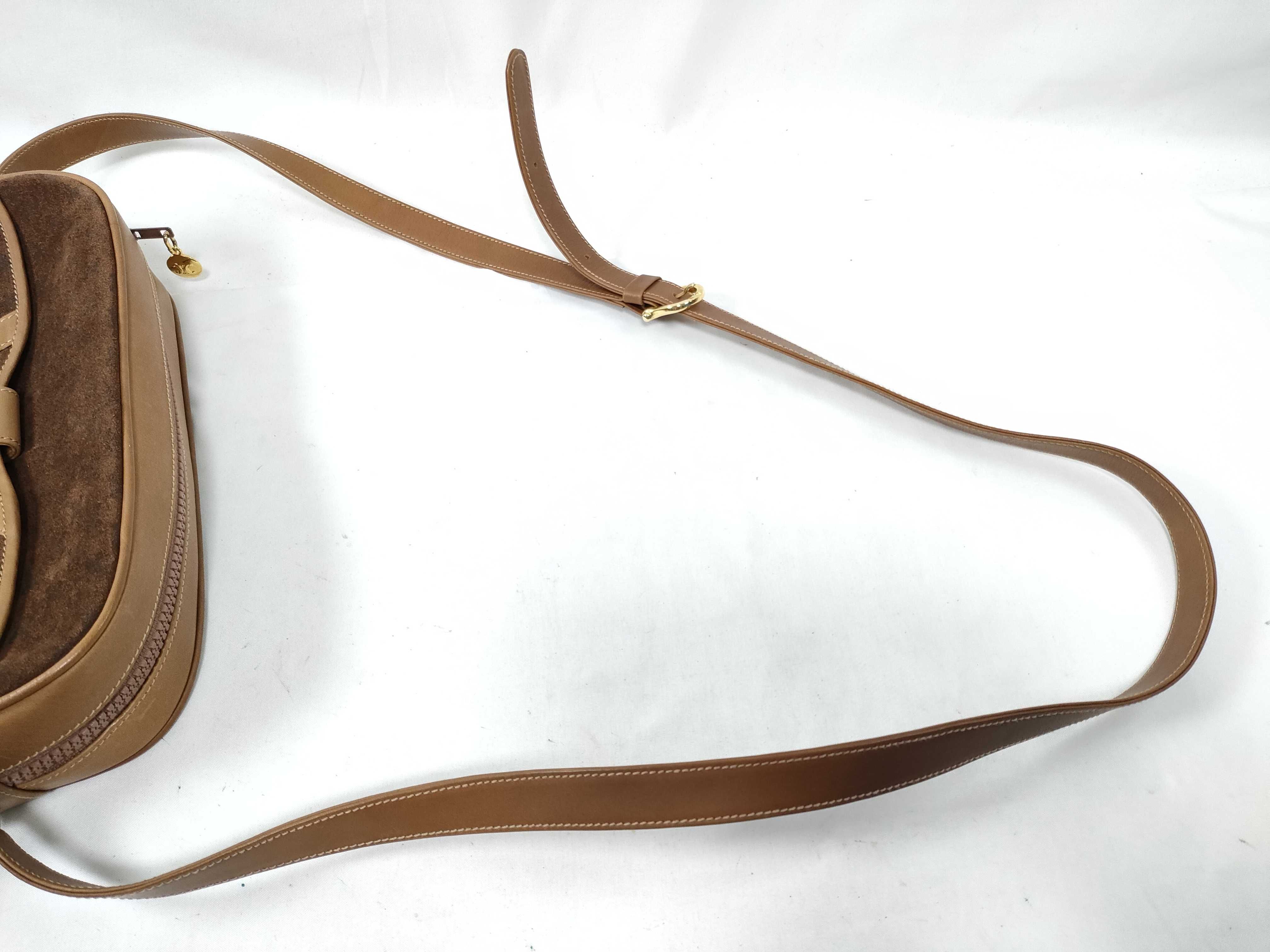 Brown Suede Vintage Shoulder Bag — view 7