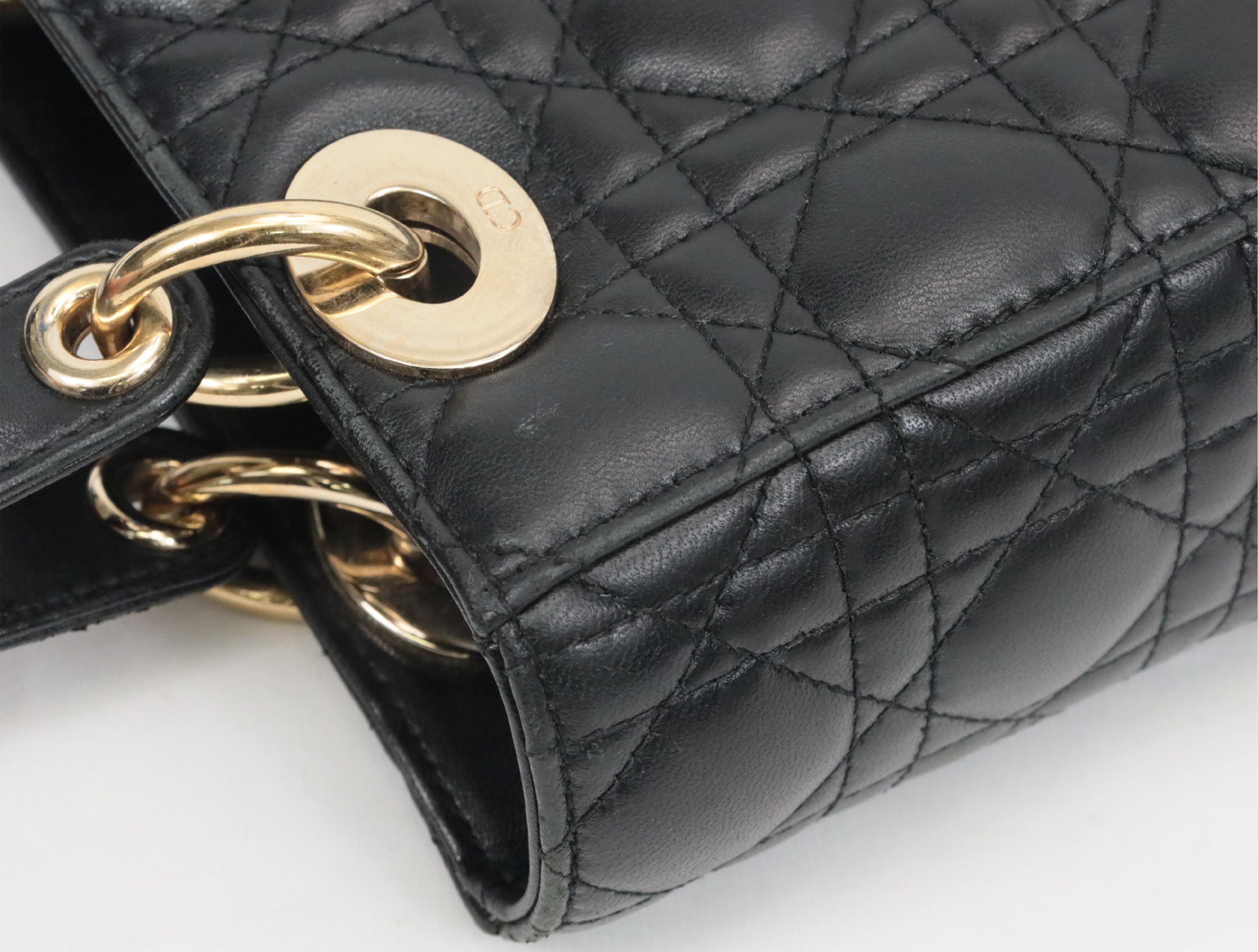 My Lady Dior Black Shoulder Bag — view 6