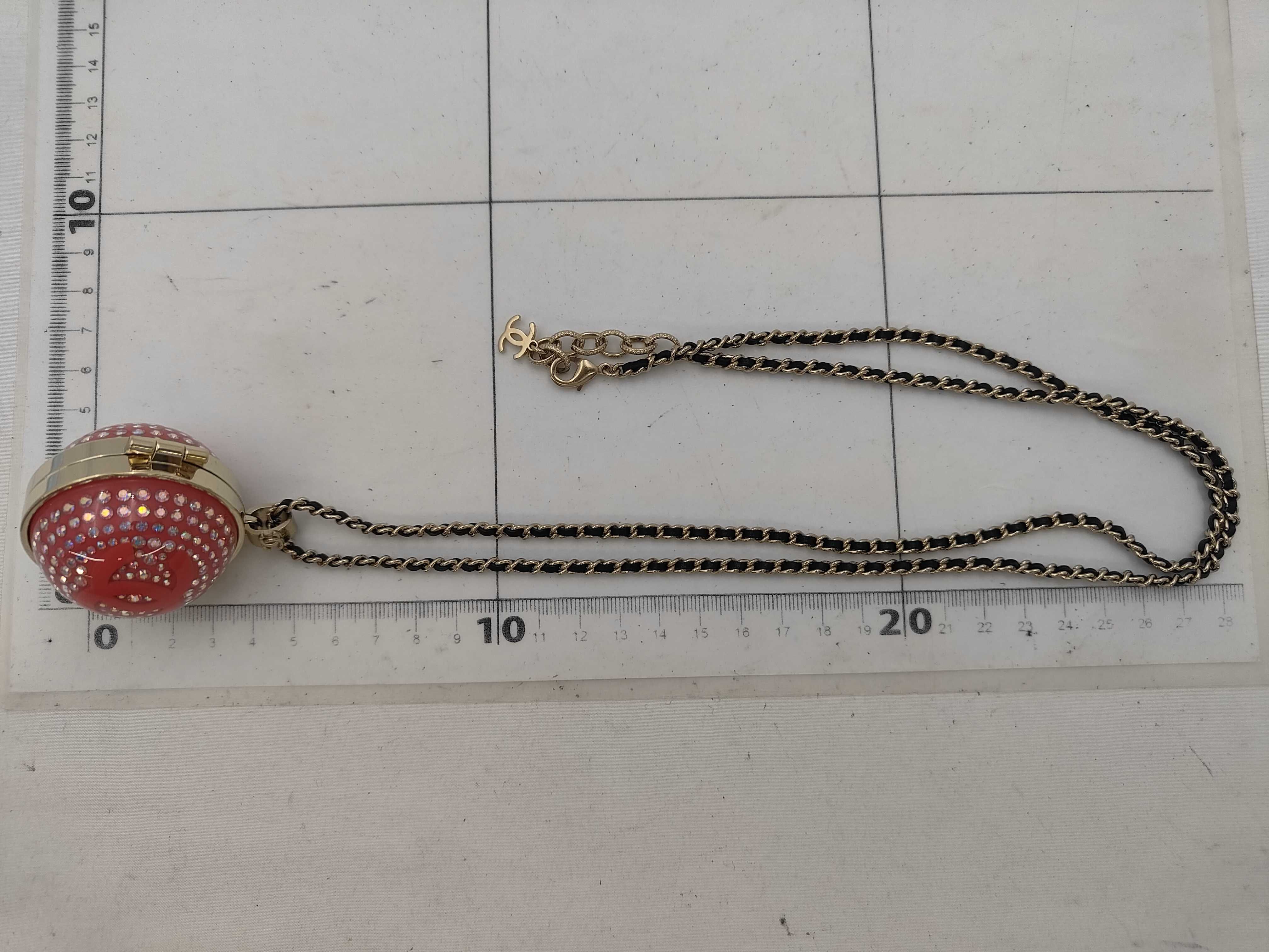 21K Open Mirror Compact Necklace / FF8176 / WS8176 Necklace — view 6