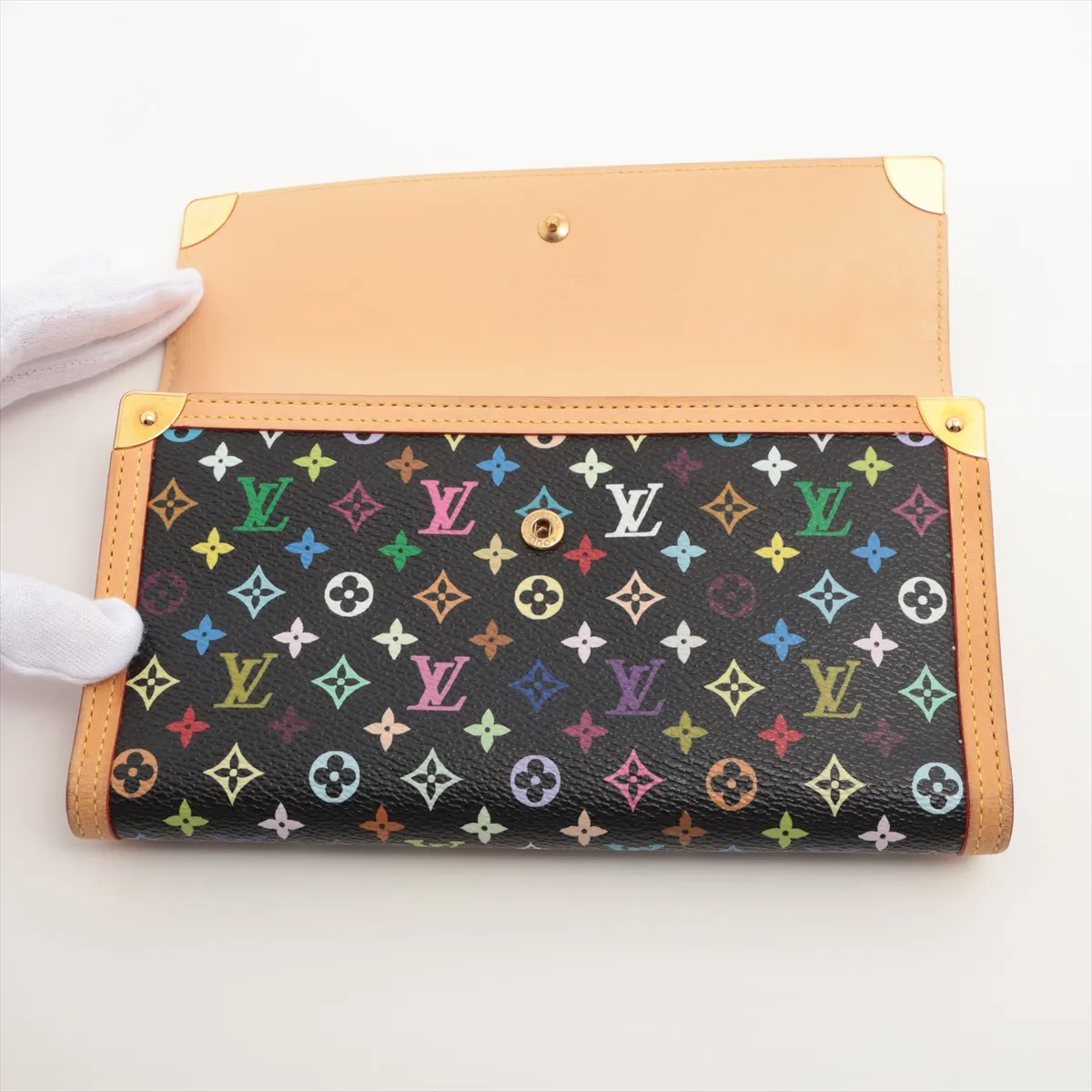 Multicolor Portefeuille International M92658 TH0035 Noir Long Wallet — view 3
