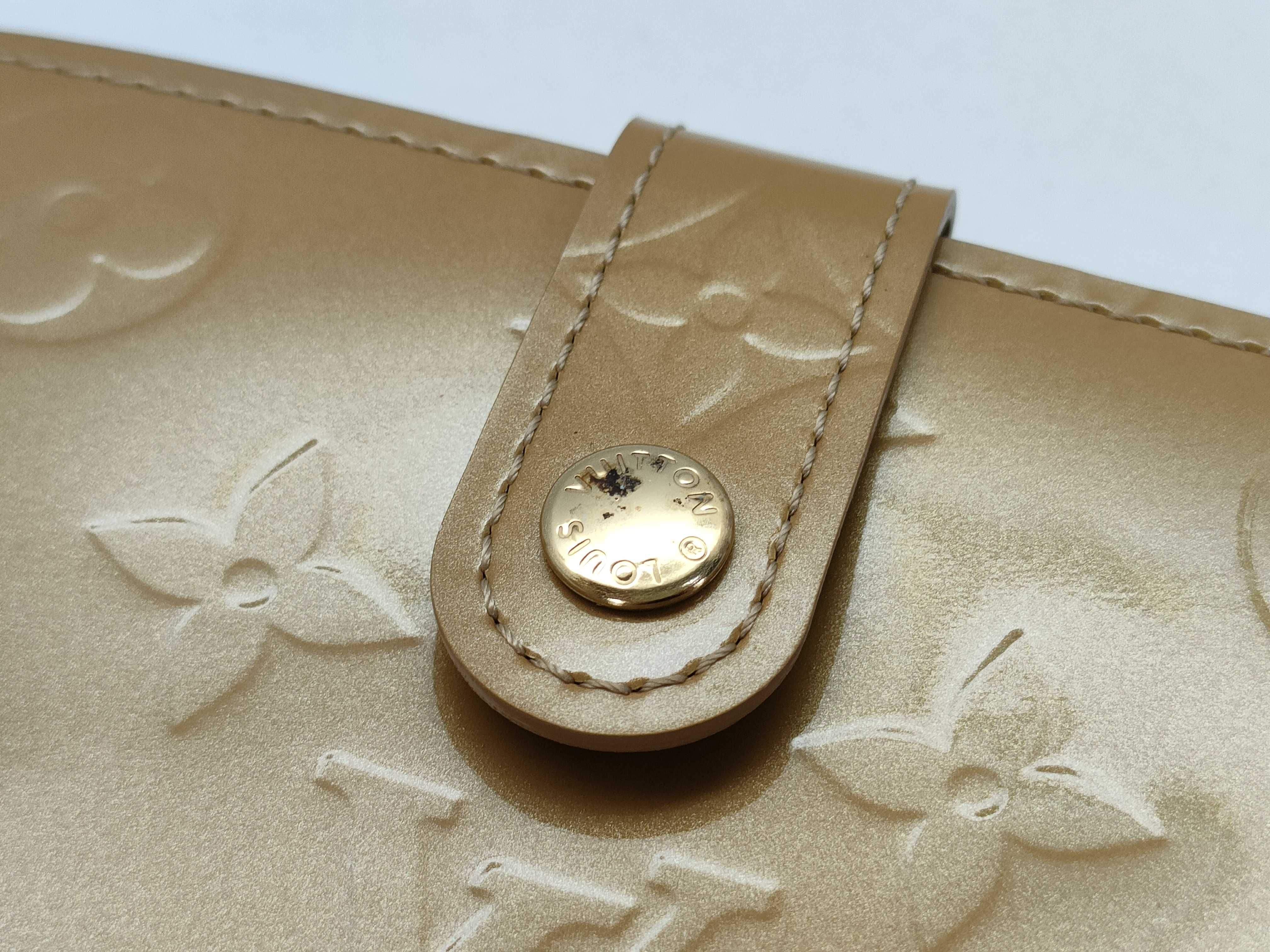 Vernis Louis Vuitton Monogram Vernis Portemonnaie Billet Viennois Noisette Beige M91361 Accessories: Dust bag Wallet — view 11