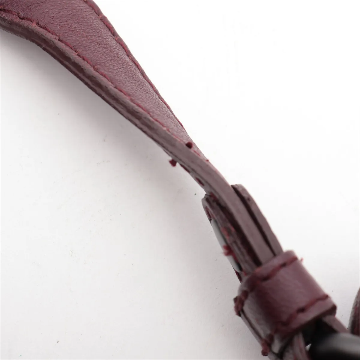Intrecciato Leather Handbag Bordeaux — view 11