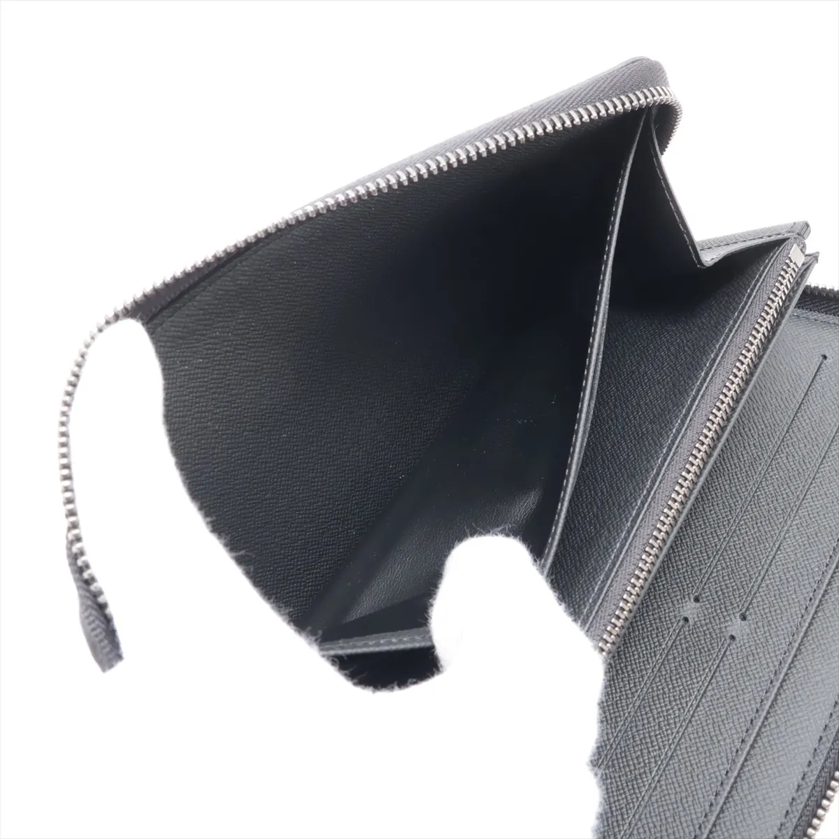 Monogram Eclipse Zippy Organizer M82081 Black Round Zip Wallet (RFID detected) — view 4