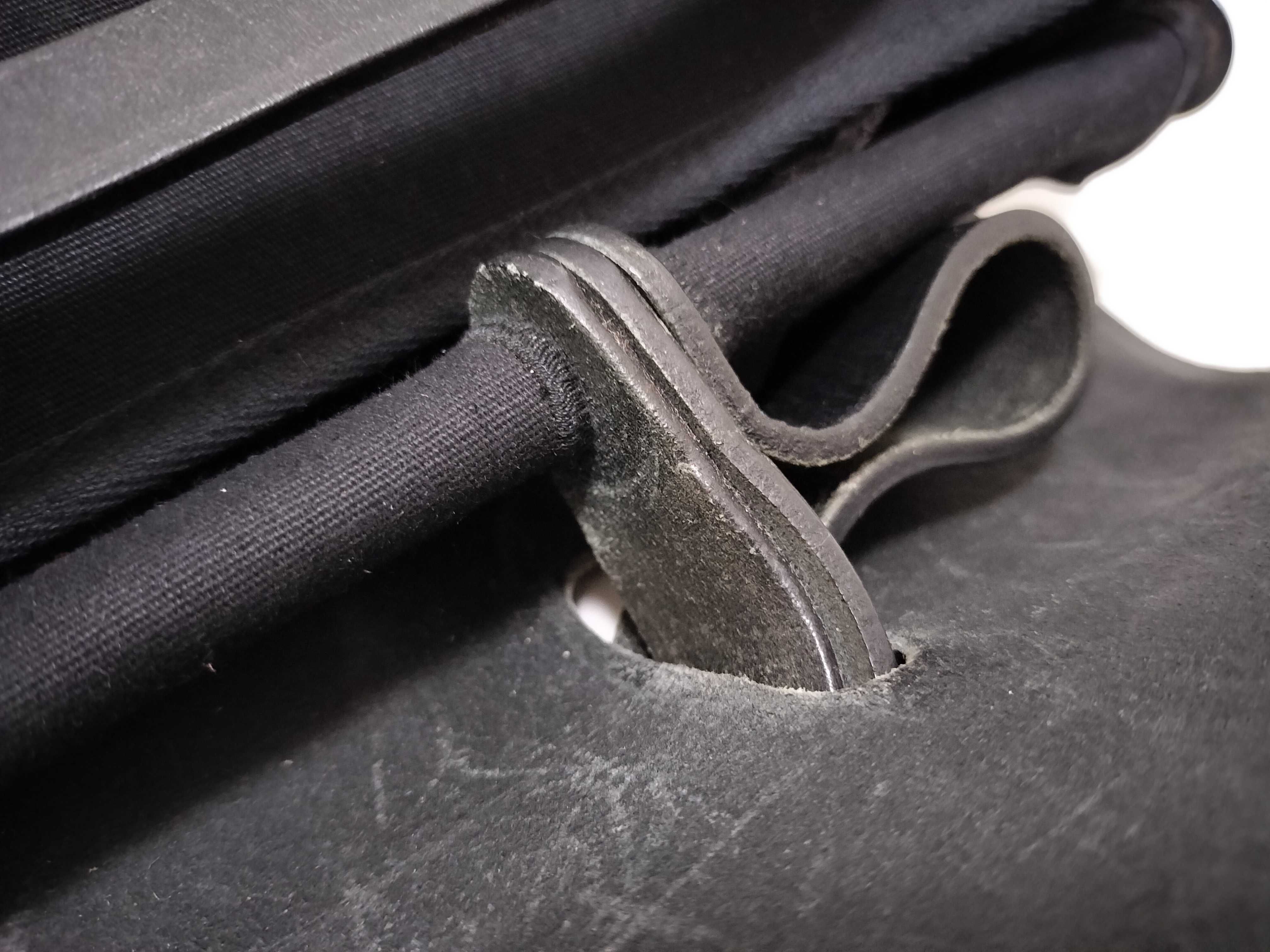Herbag MM Toile Officier x Calf Leather Black Silver Hardware EC: 1999 Handbag — view 5