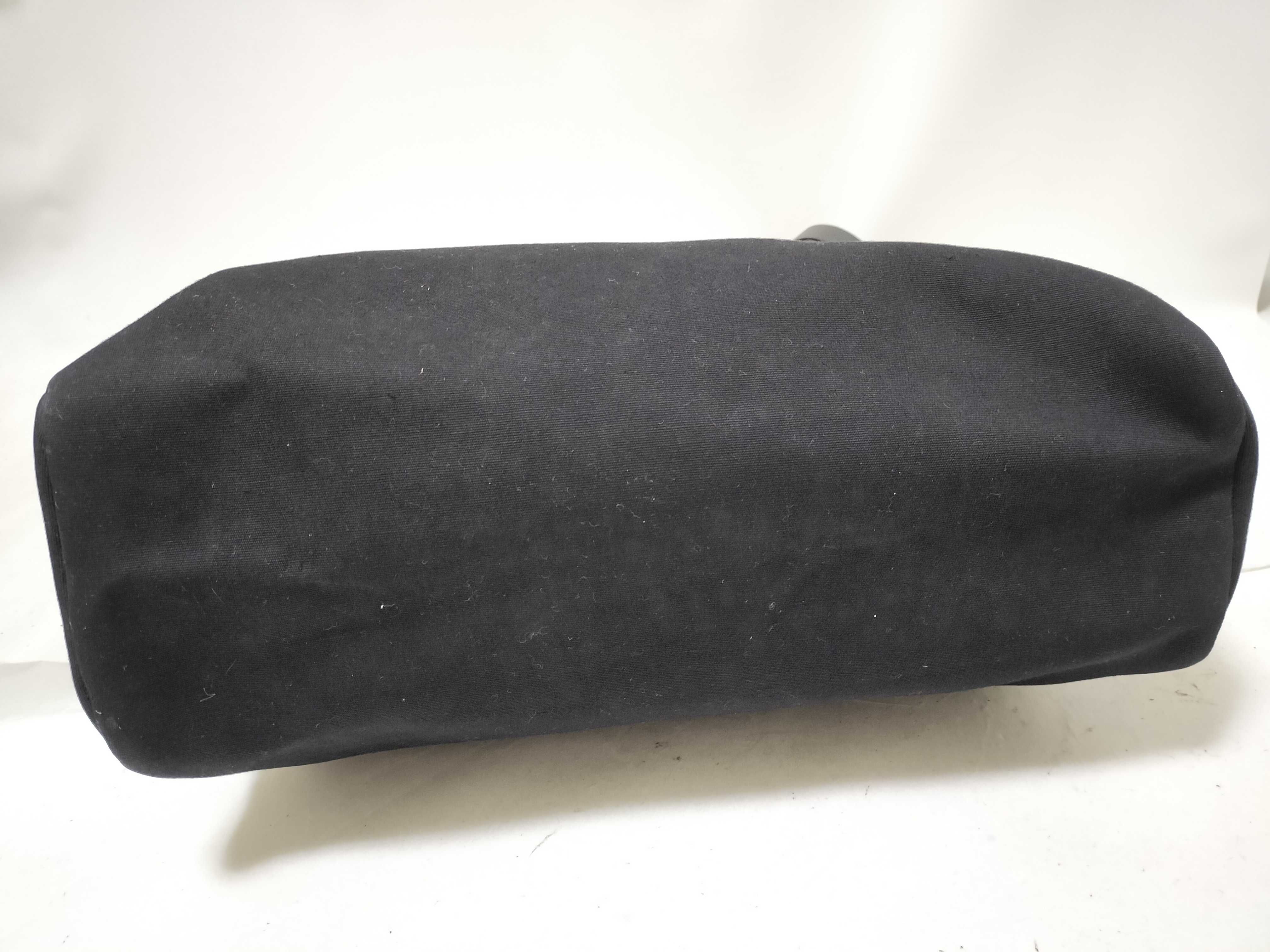 Herbag MM Toile Officier x Calf Leather Black Silver Hardware EC: 1999 Handbag — view 8