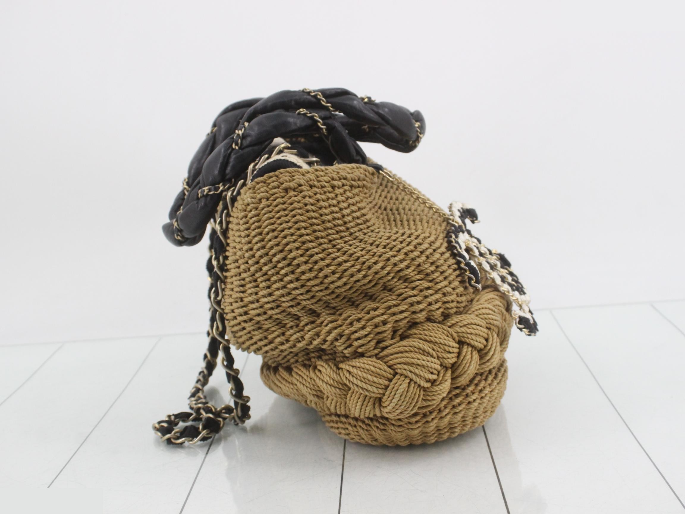 Coco Country Raffia Charm Shoulder Bag — view 4
