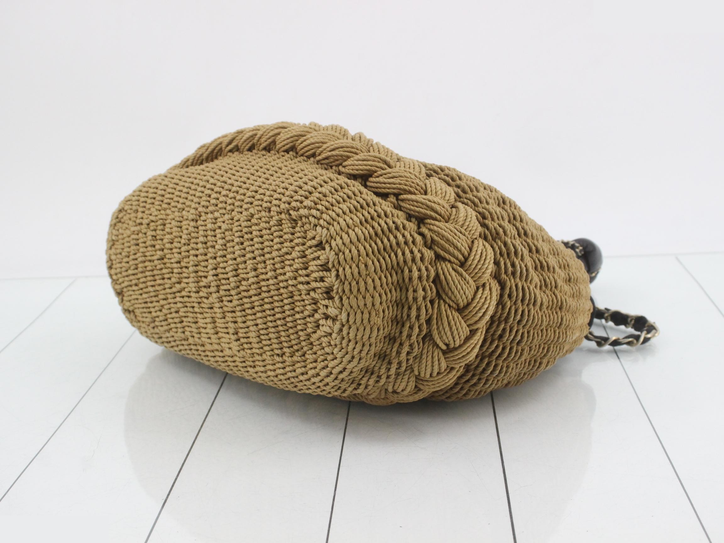 Coco Country Raffia Charm Shoulder Bag — view 6