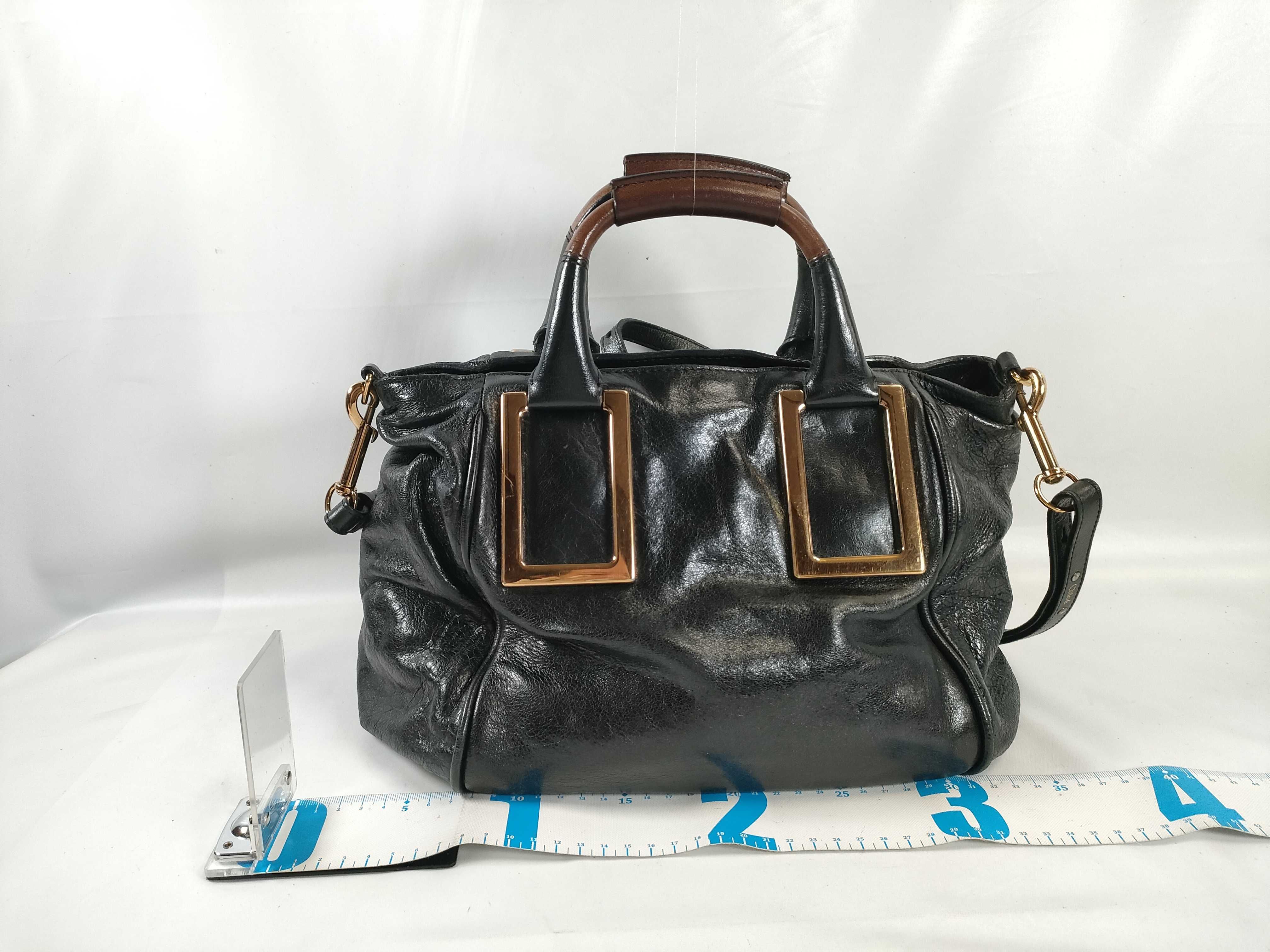 2-way bag with long strap, Ethel black handbag — view 2
