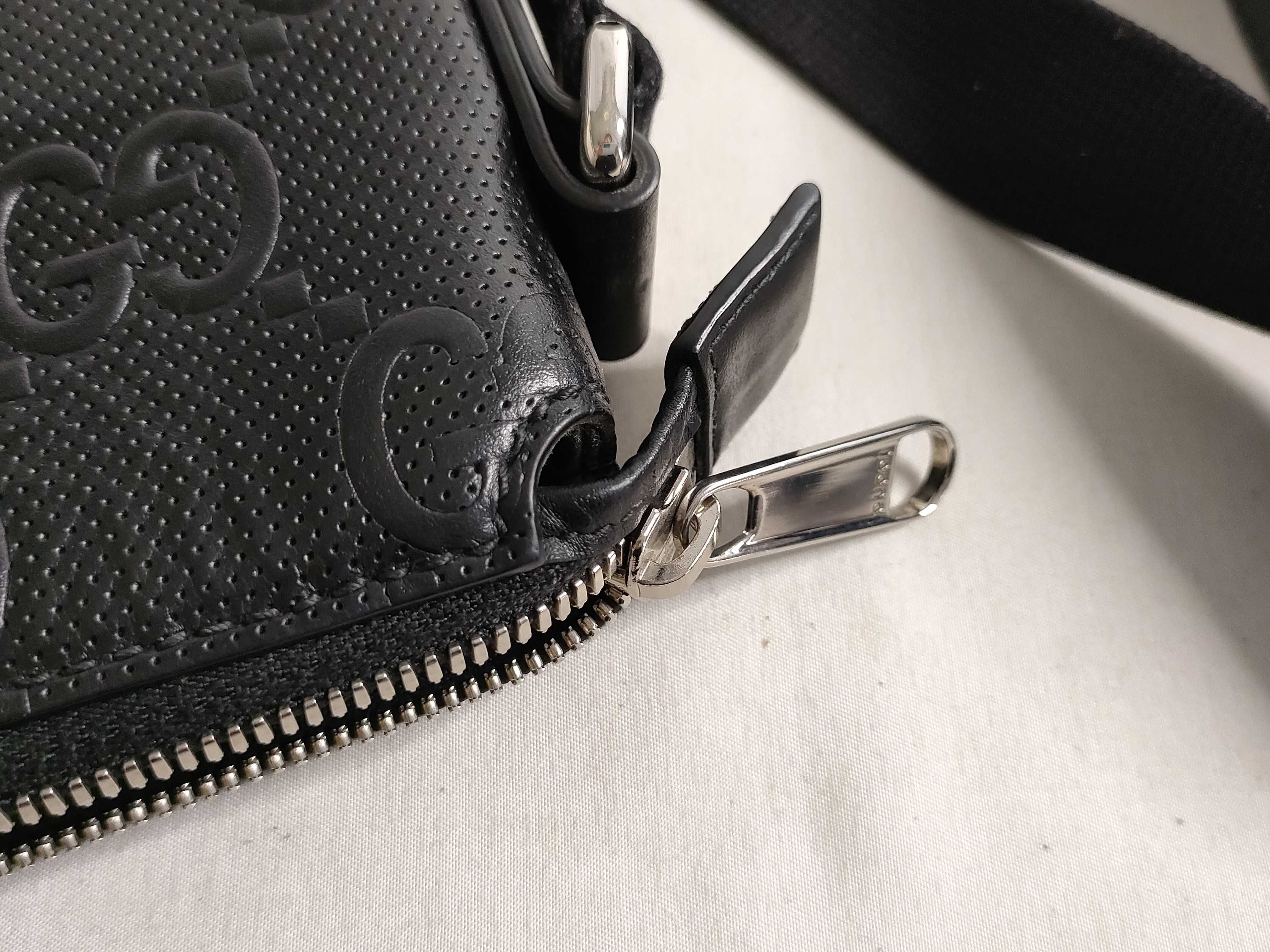 GG FR-GG embossed leather shoulder bag Black 406410 Shoulder bag — view 13