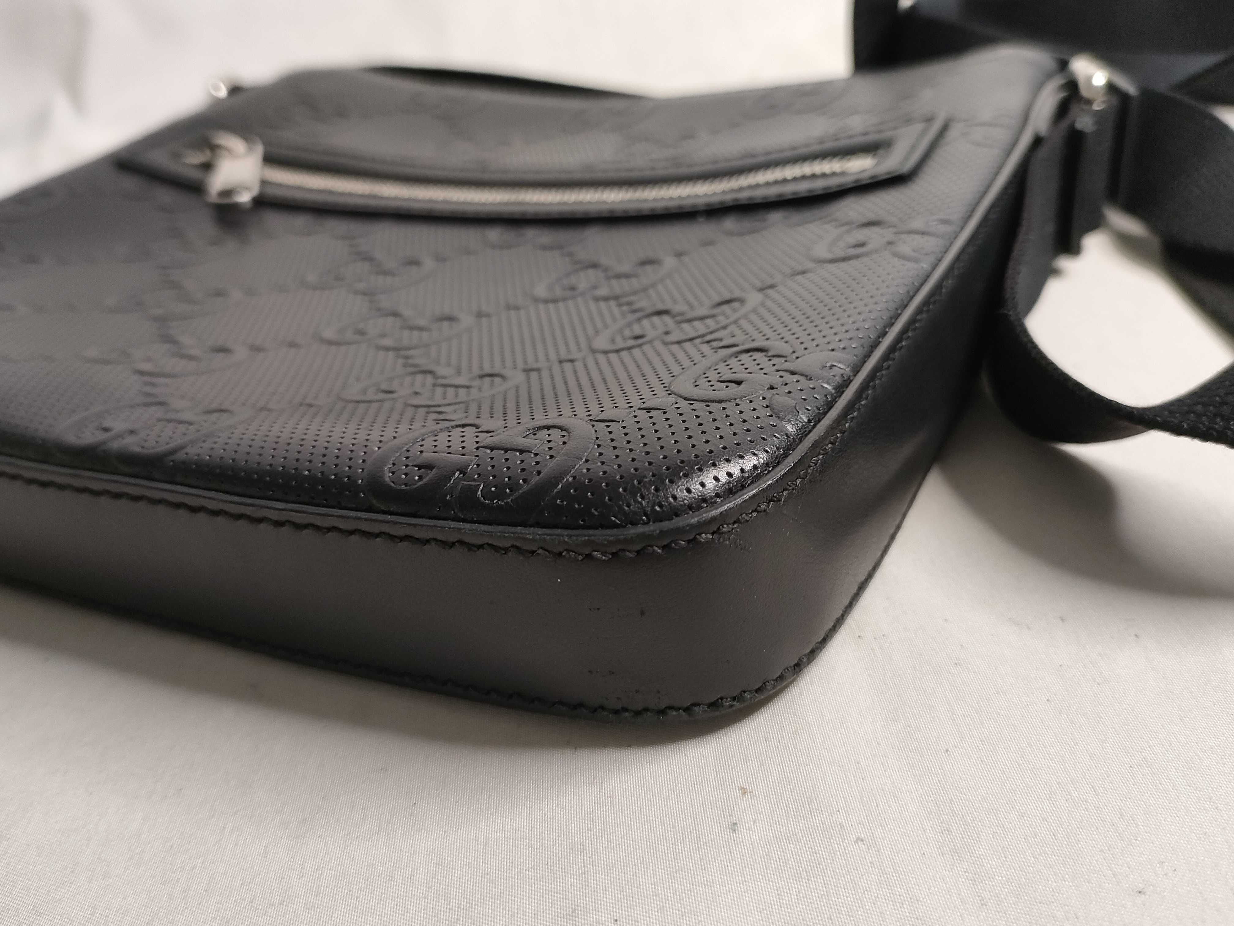 GG FR-GG embossed leather shoulder bag Black 406410 Shoulder bag — view 6