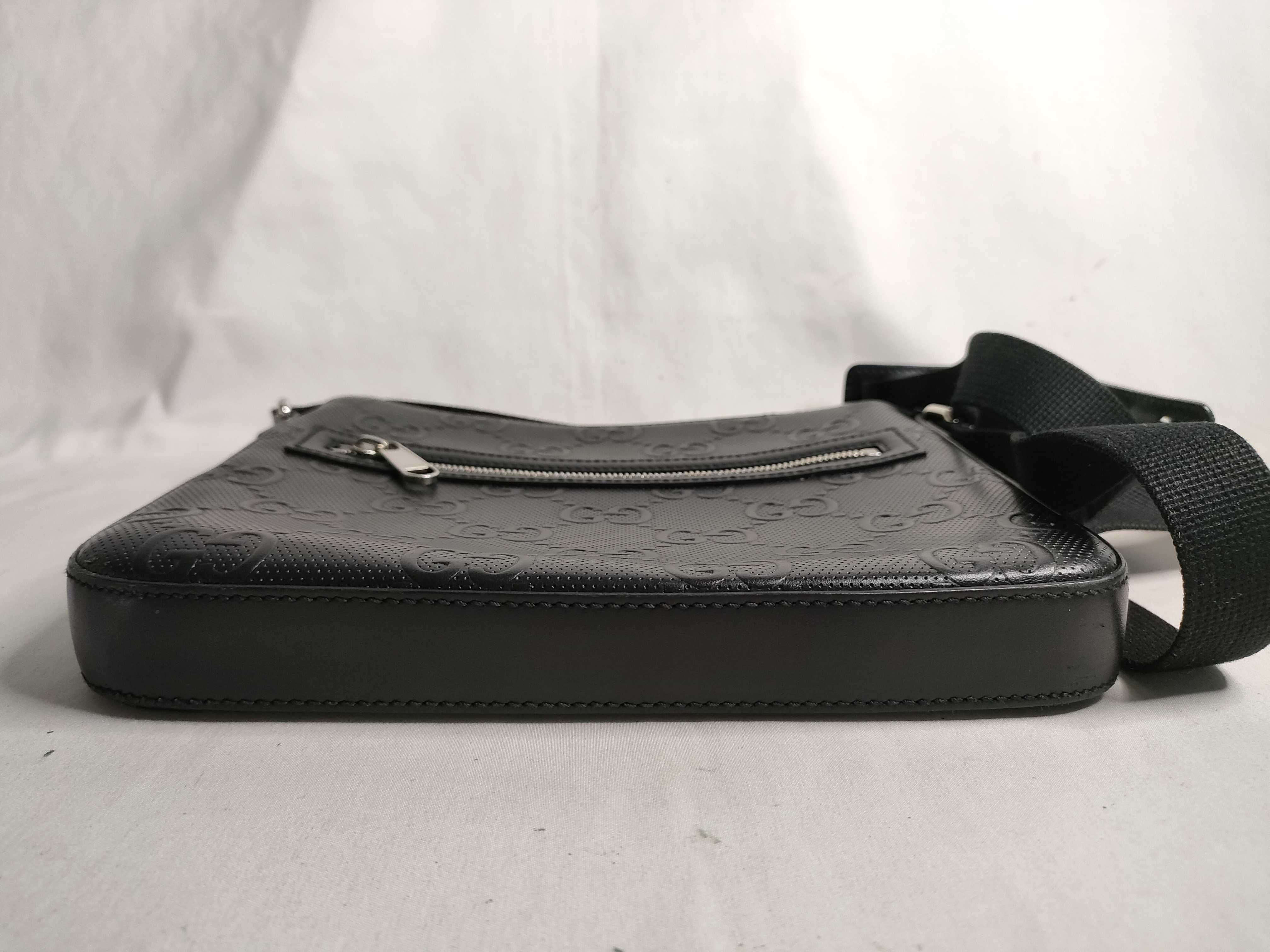 GG FR-GG embossed leather shoulder bag Black 406410 Shoulder bag — view 7