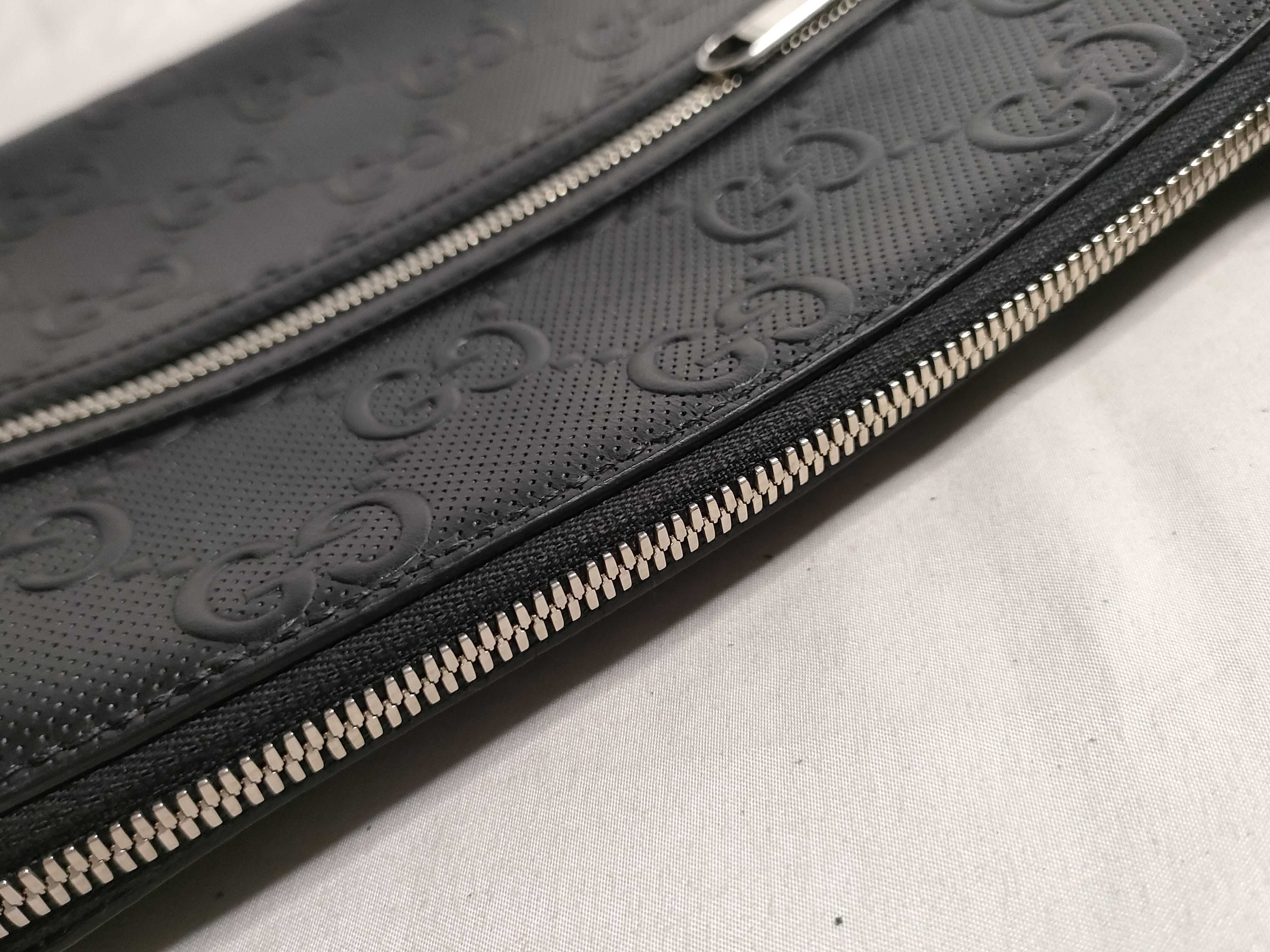 GG FR-GG embossed leather shoulder bag Black 406410 Shoulder bag — view 8