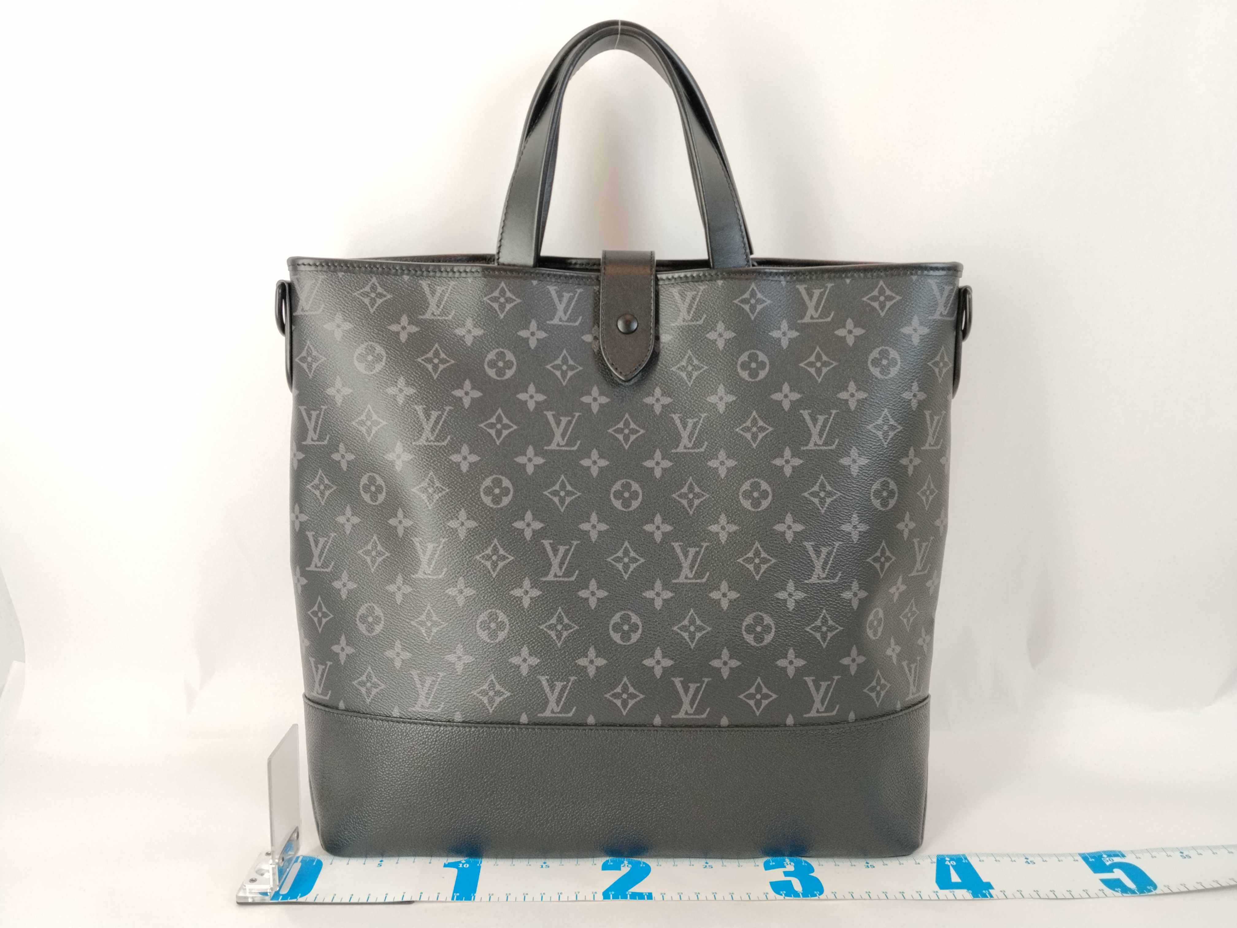 LV Monogram Eclipse Tote Bag M59140 Strap Tote Bag — view 2
