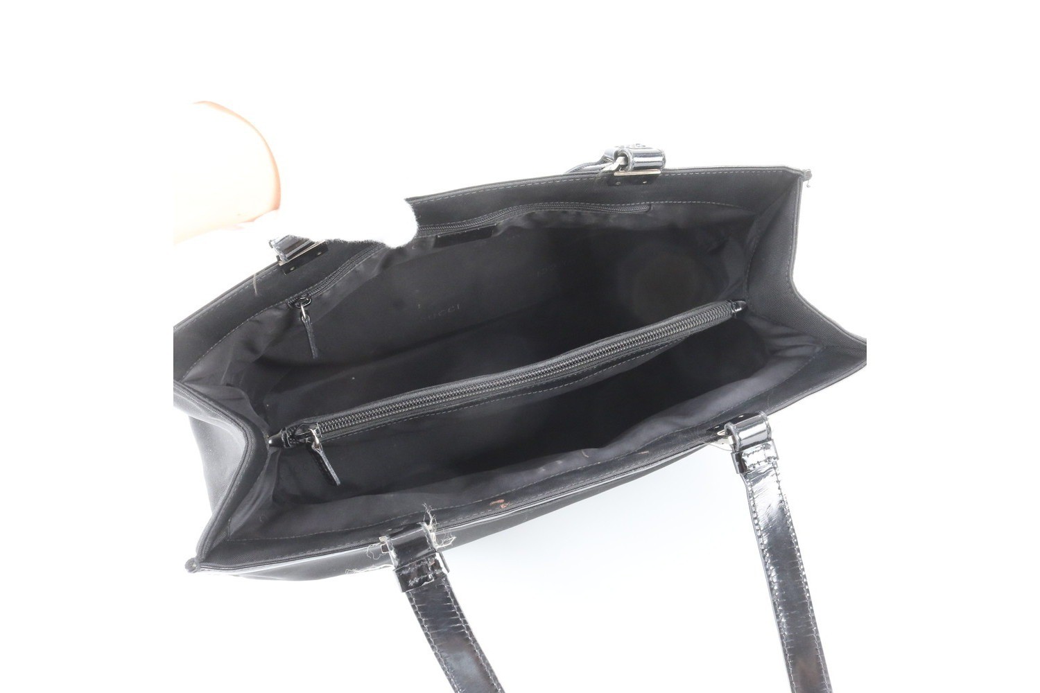 Leather Nylon Tote Bag — view 7
