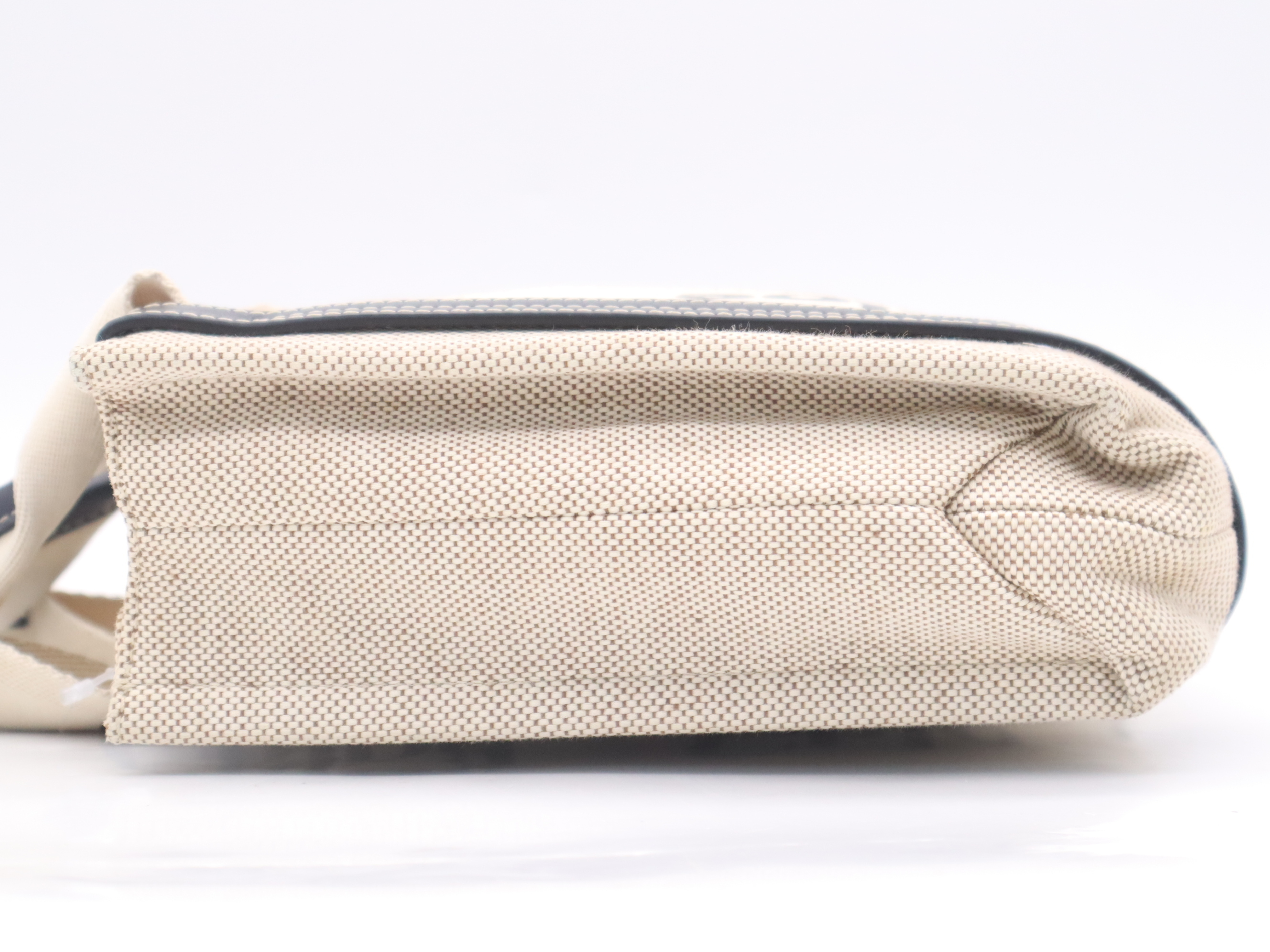 Canvas Woody Small Beige Tote Bag — view 3
