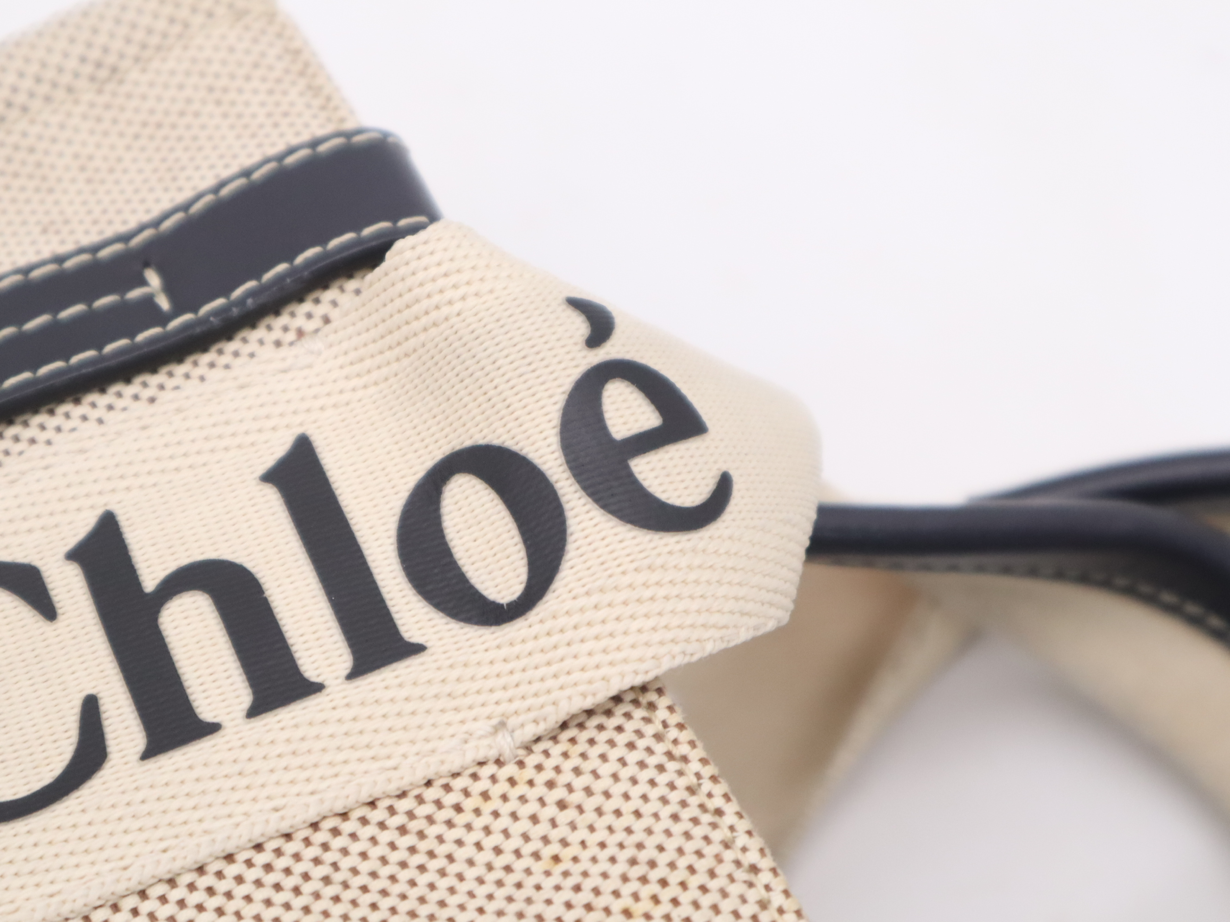 Canvas Woody Small Beige Tote Bag — view 8