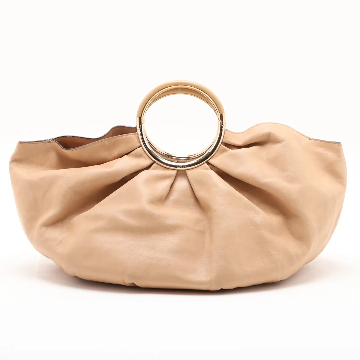 leather handbag, beige — view 2