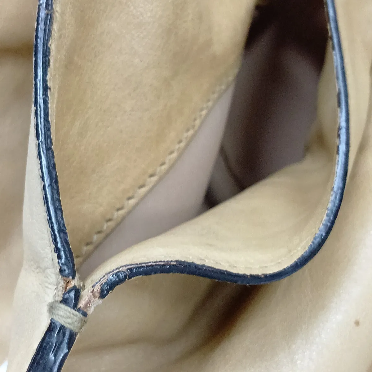 leather handbag, beige — view 11