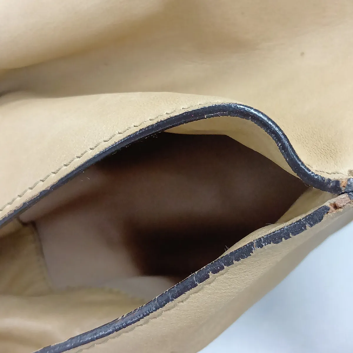 leather handbag, beige — view 12