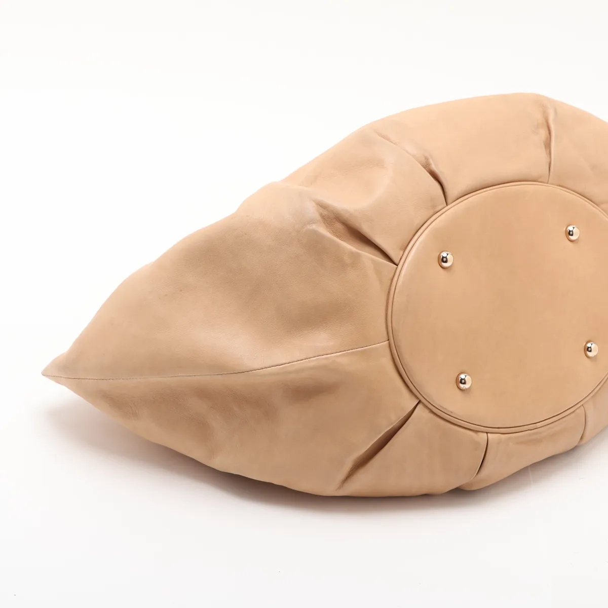 leather handbag, beige — view 4