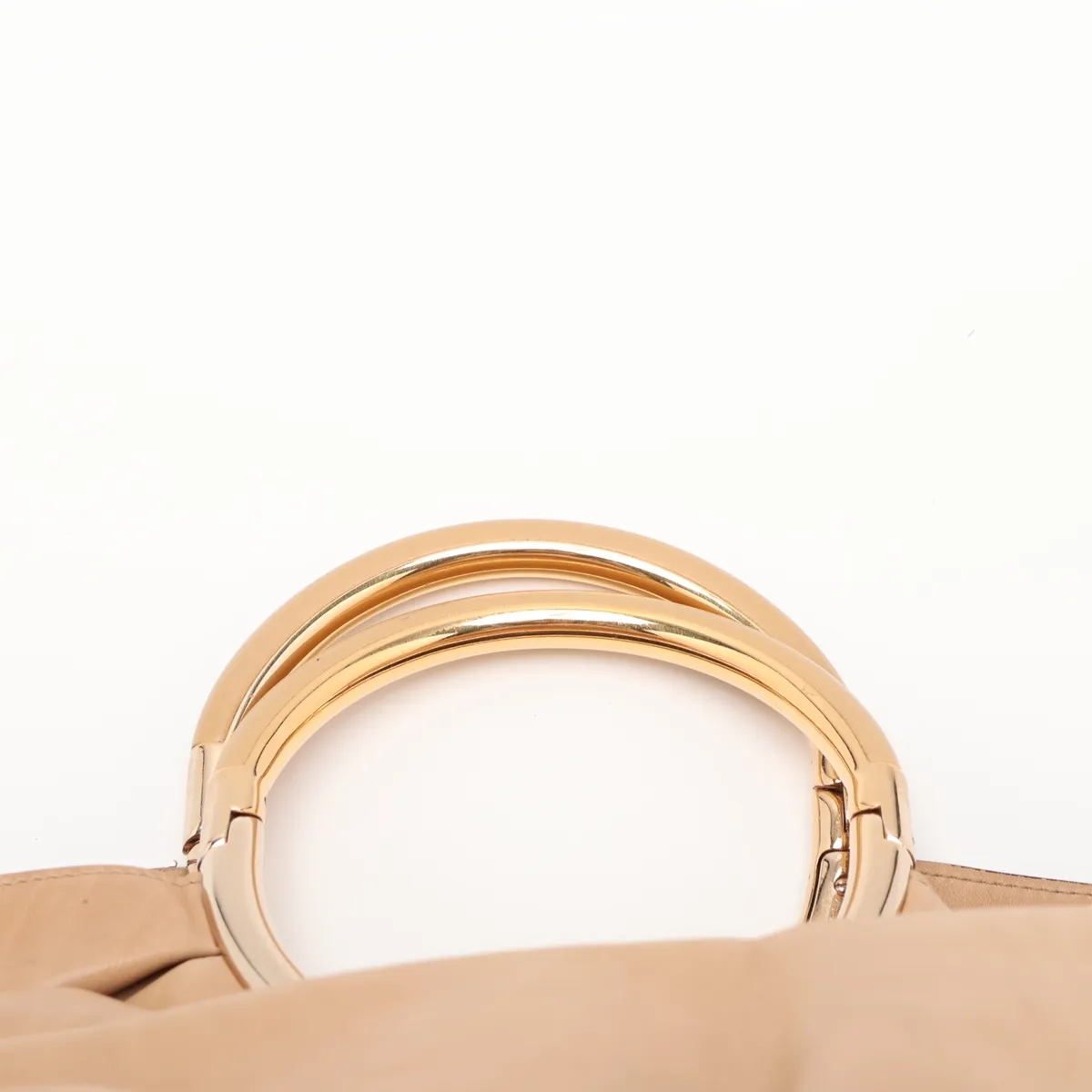 leather handbag, beige — view 6