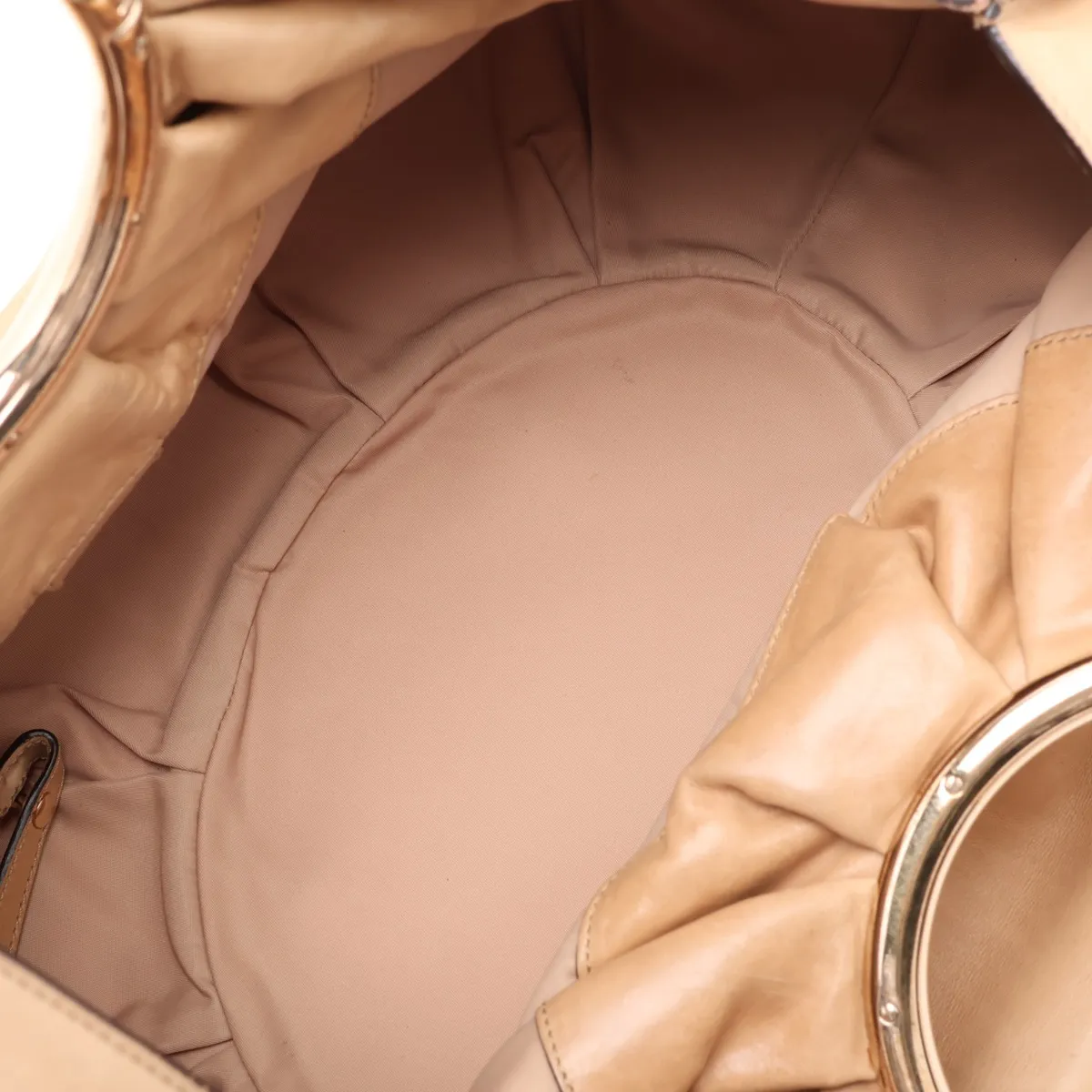 leather handbag, beige — view 7