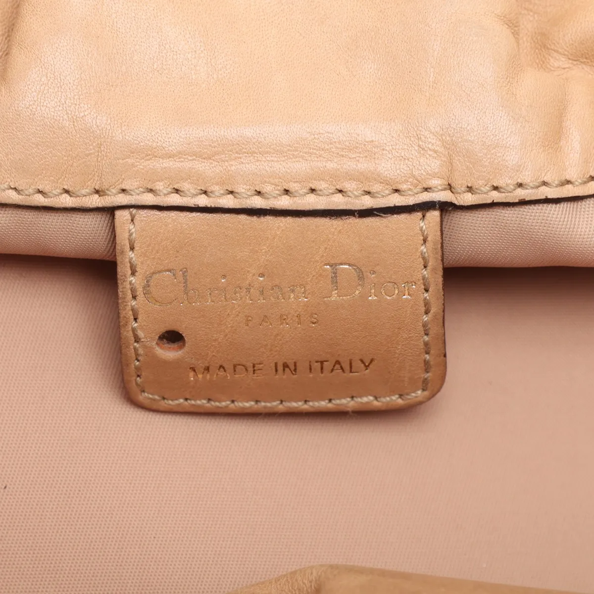 leather handbag, beige — view 9